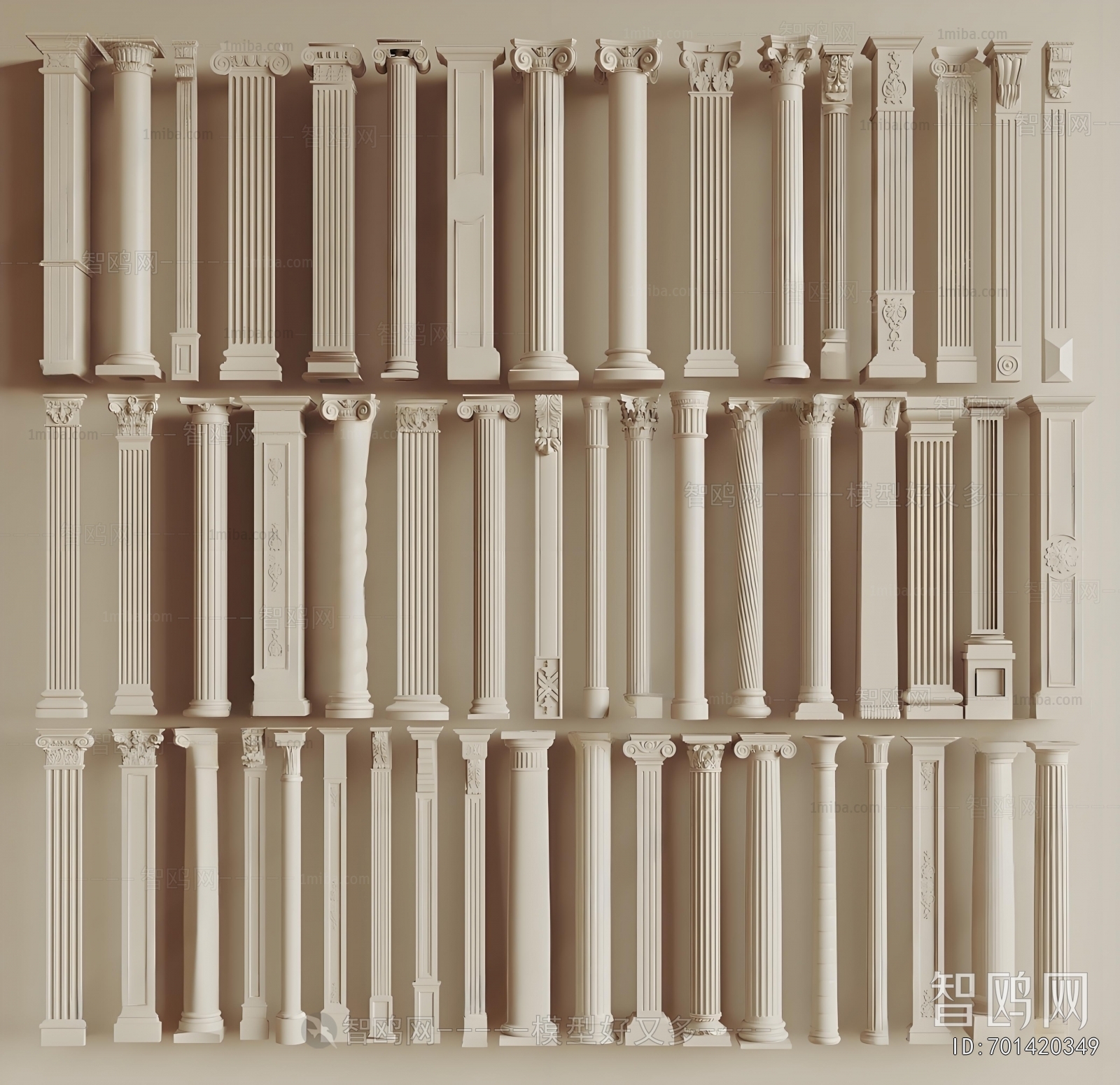 European Style Roman Pillar