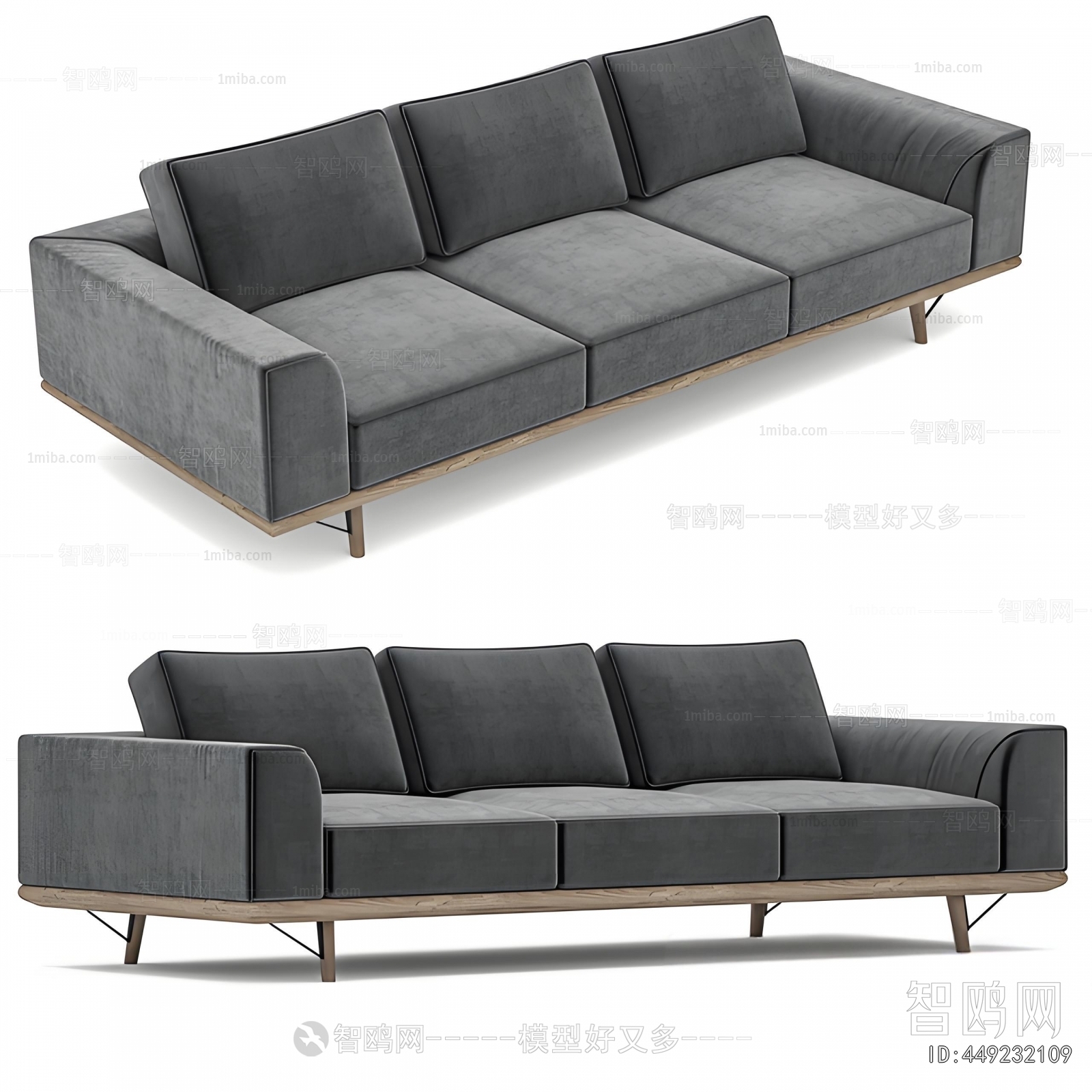 Modern Three-seat Sofa