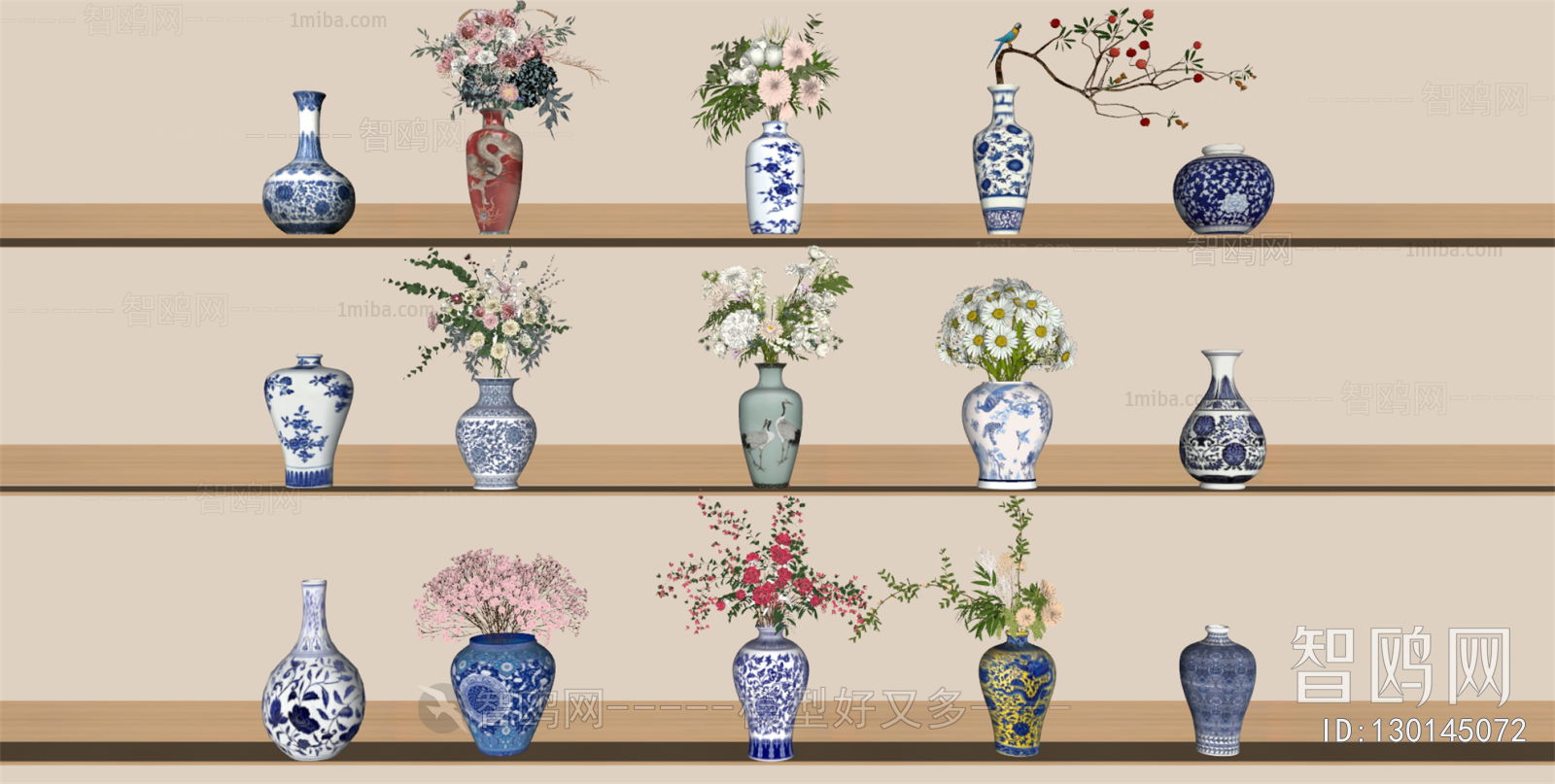 New Chinese Style Flower Arrangement