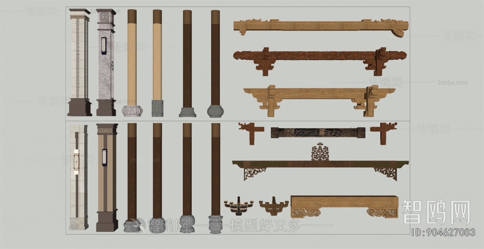 Chinese Style Column