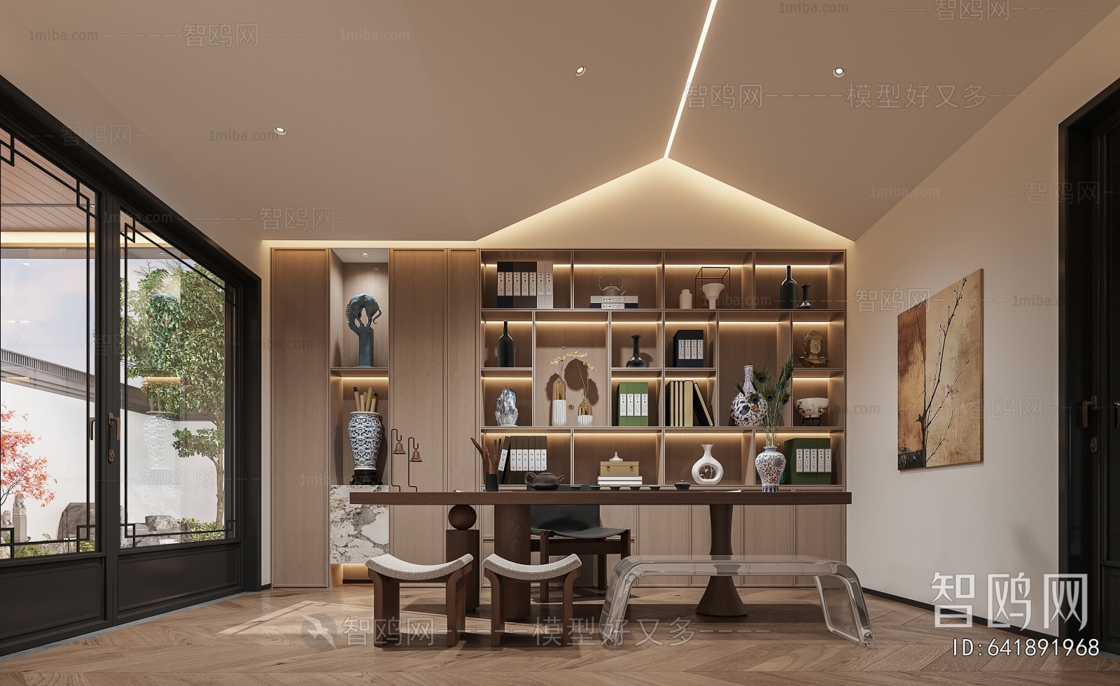 New Chinese Style Study Space