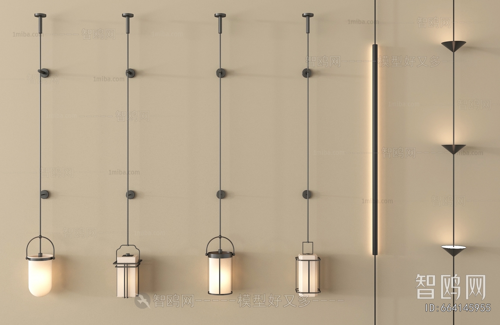 New Chinese Style Wall Lamp