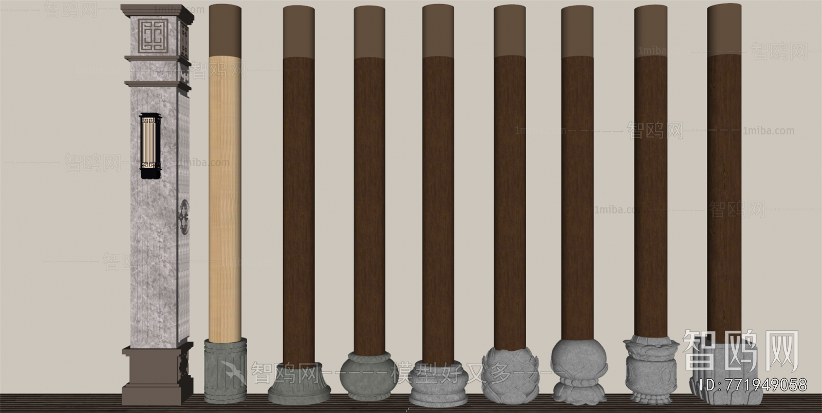 Chinese Style Column