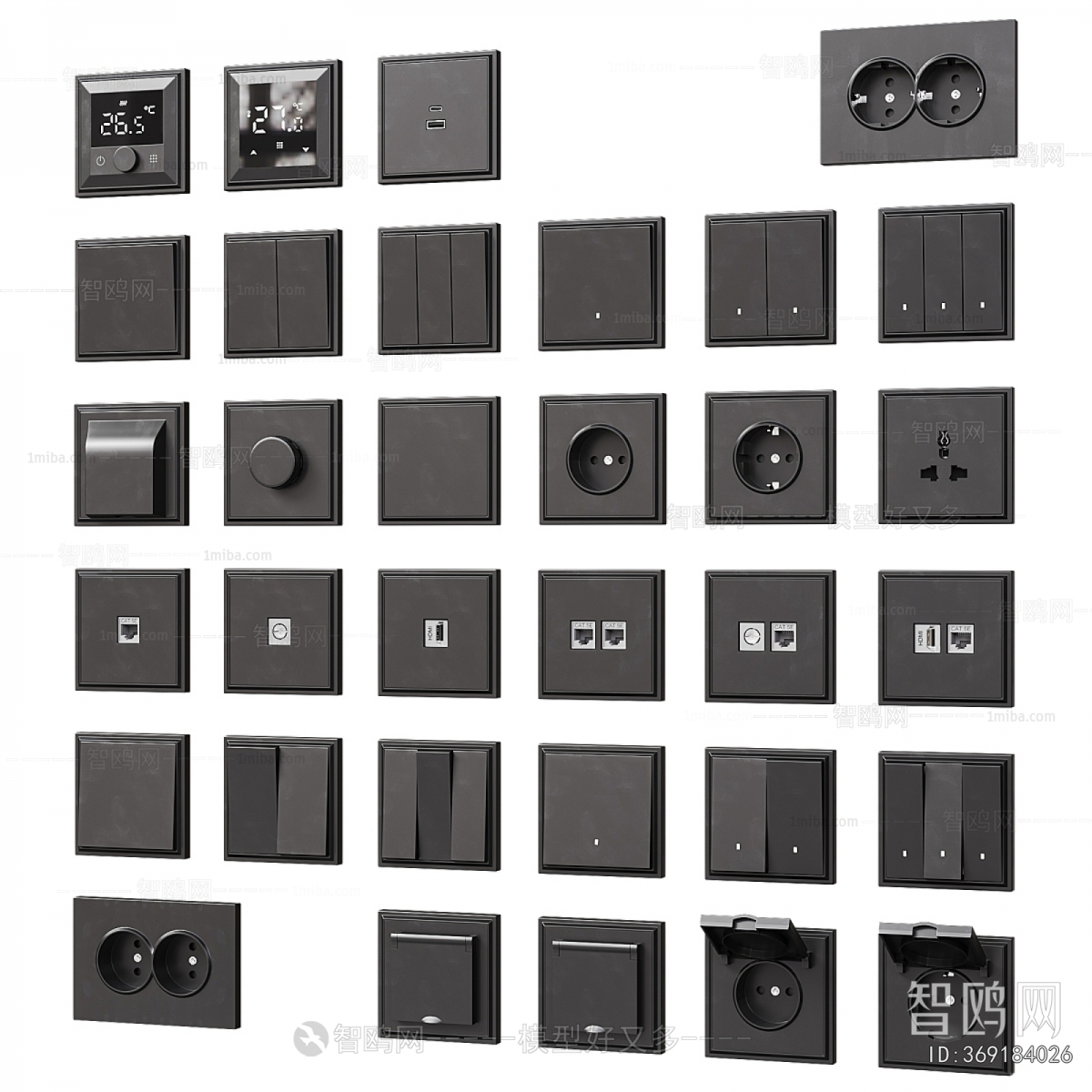 Modern Switch Socket Panel