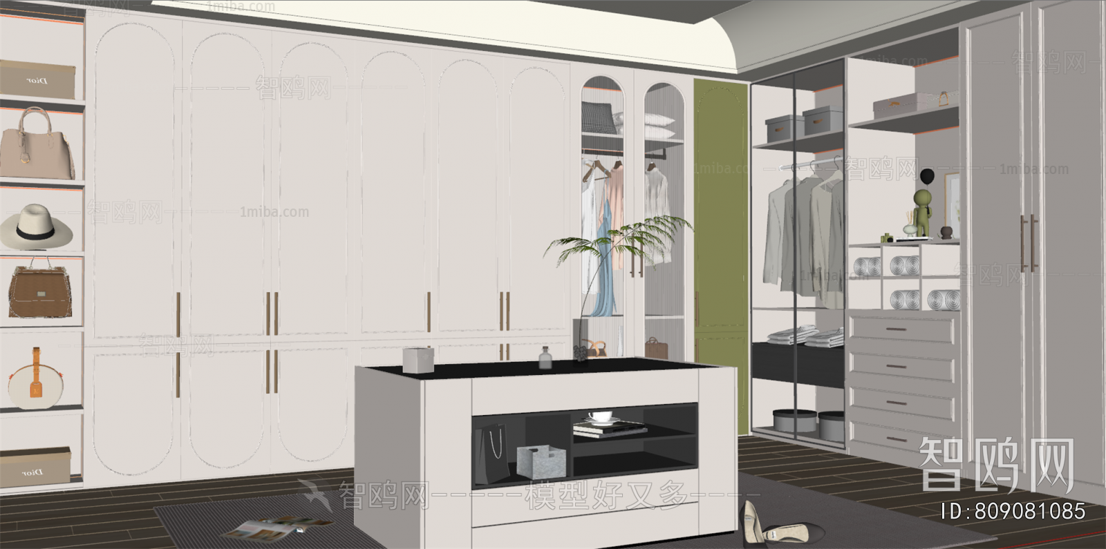 Modern Clothes Storage Area