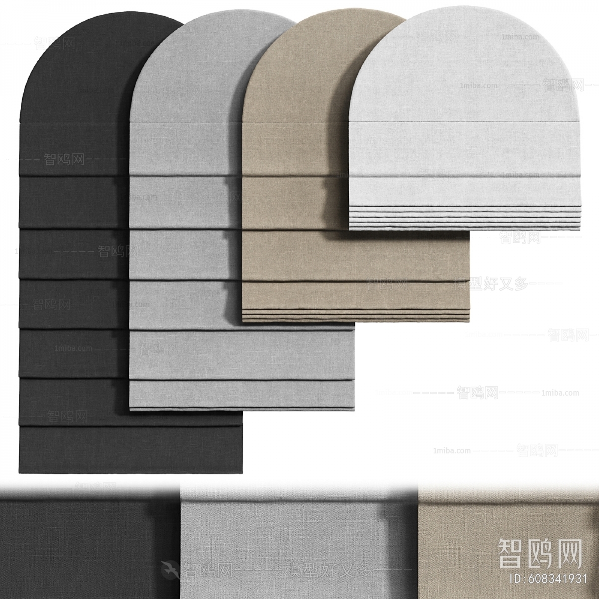 New Chinese Style Roman Curtain