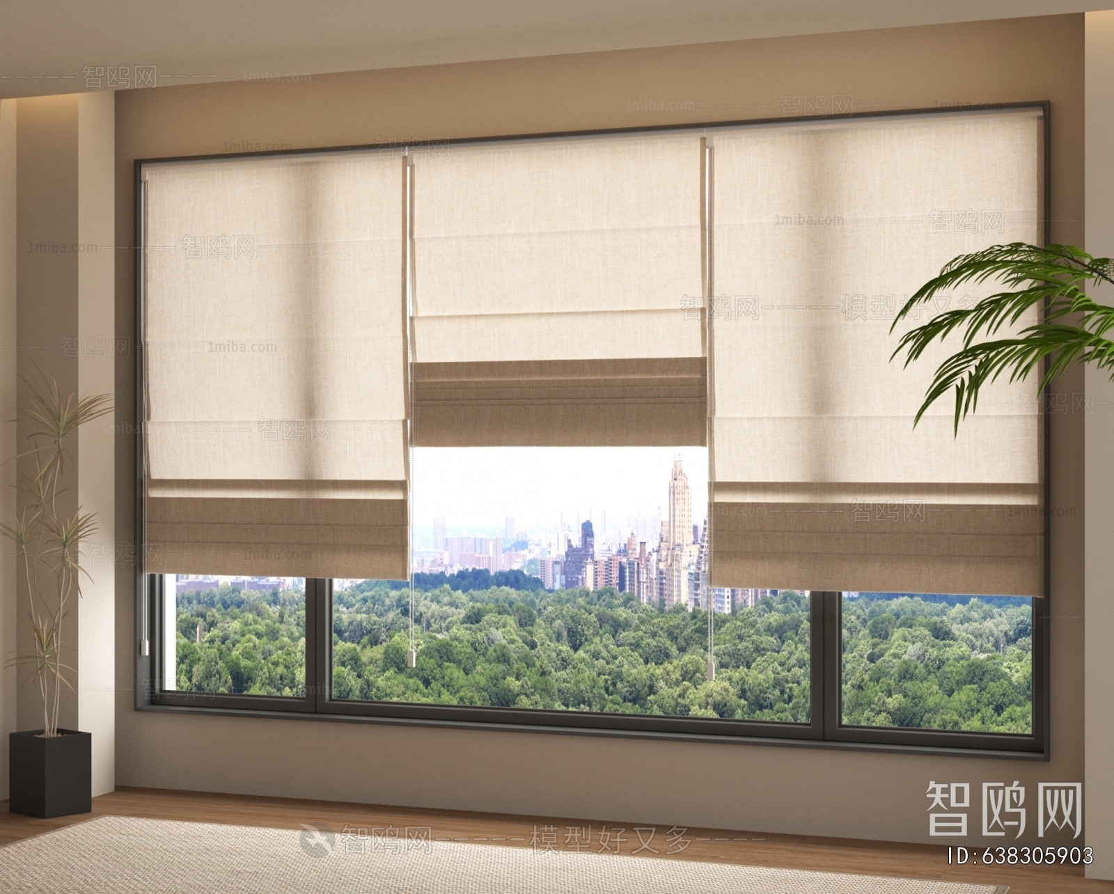 Modern Roman Curtain