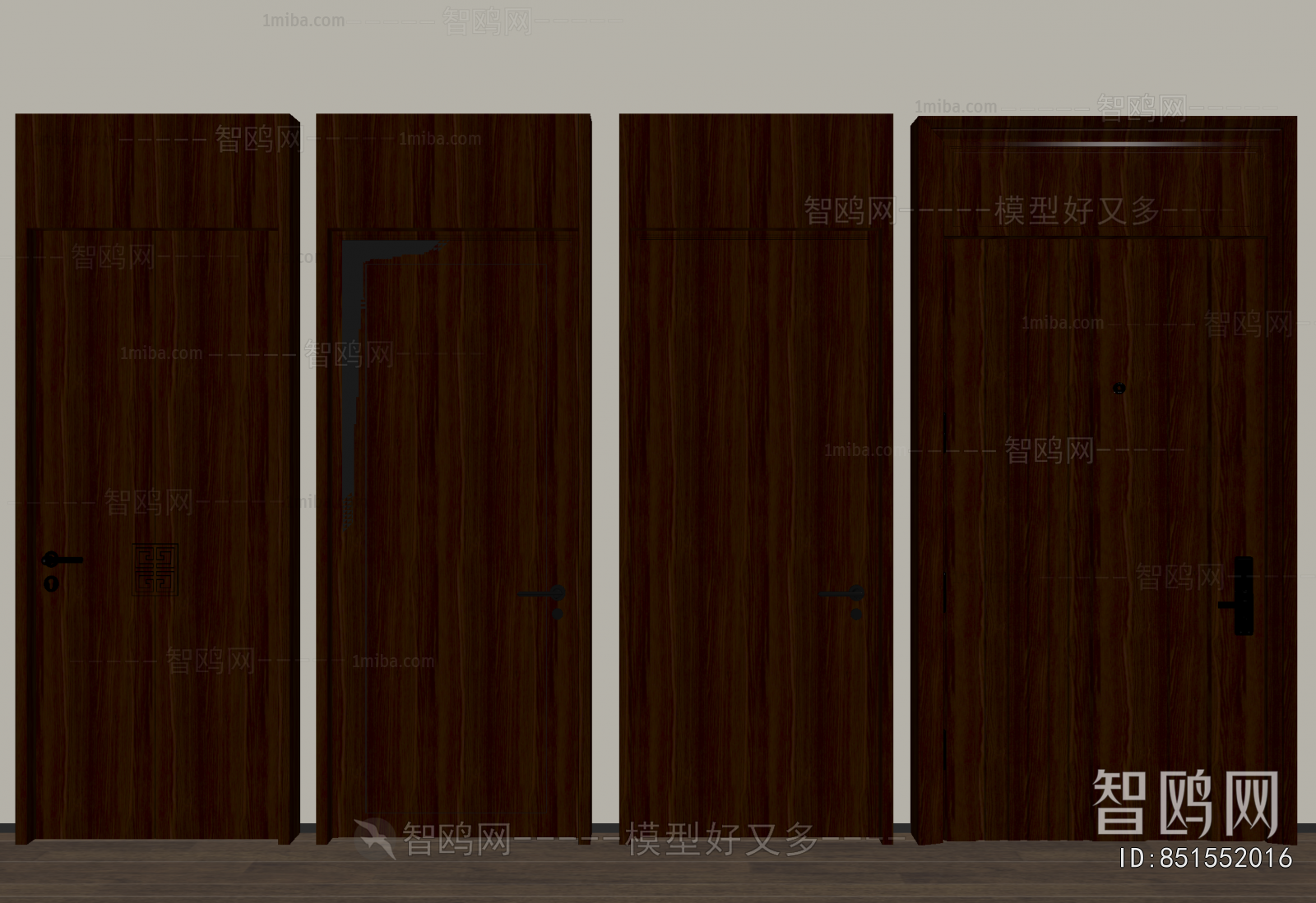 New Chinese Style Single Door