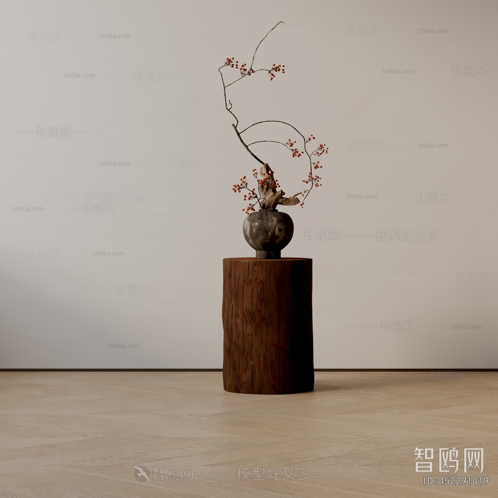 Wabi-sabi Style Dried Branch