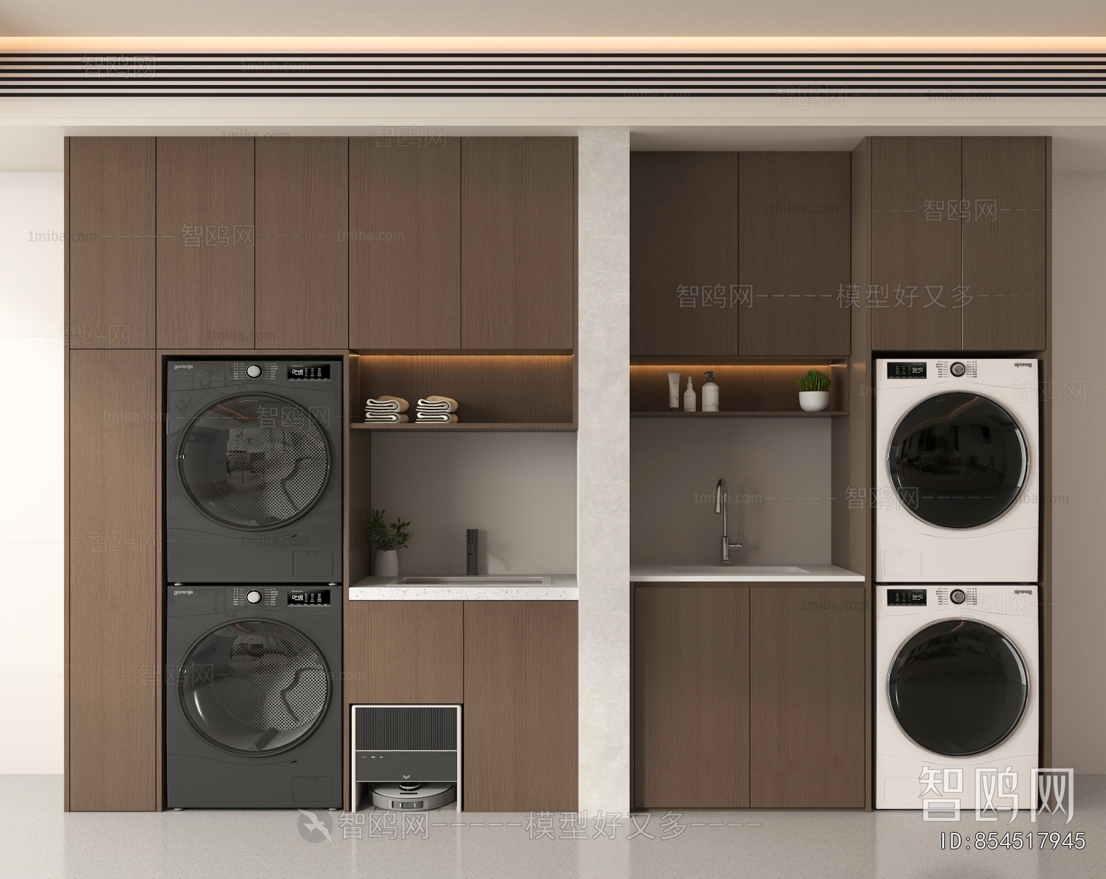 Modern Laundry Cabinet