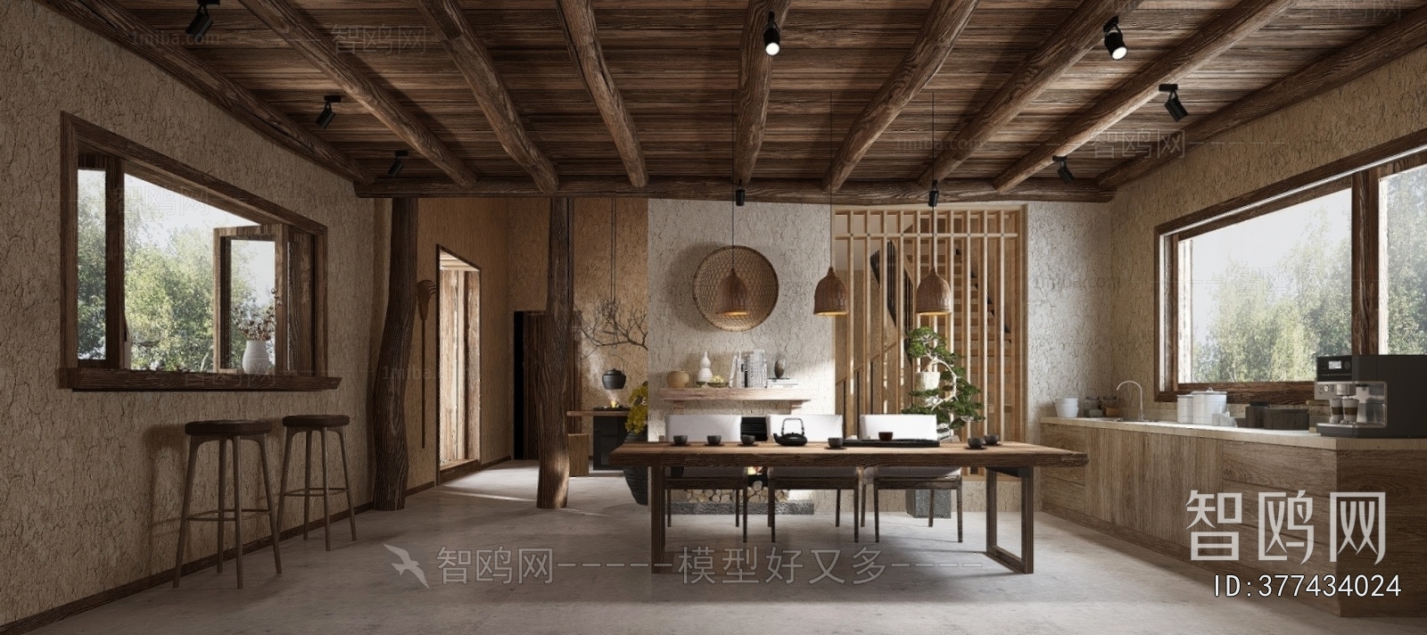 Wabi-sabi Style Tea House