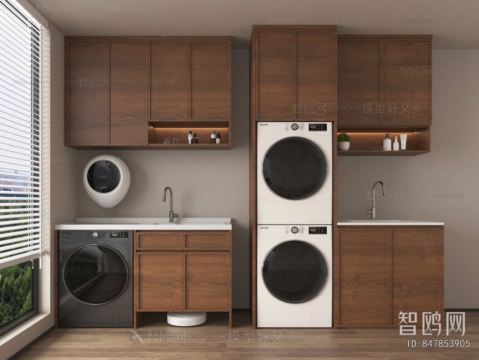 Modern Laundry Cabinet