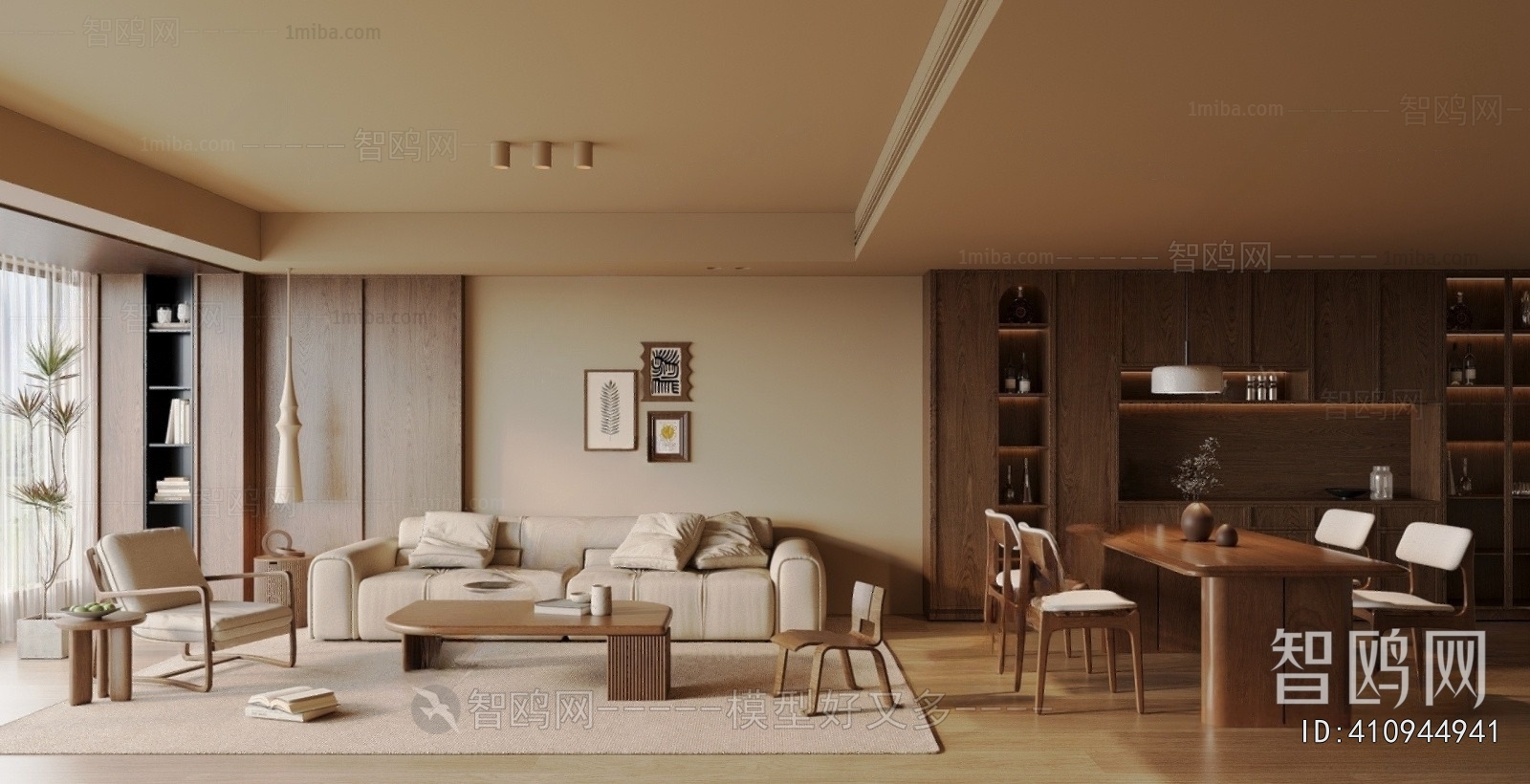 Wabi-sabi Style A Living Room