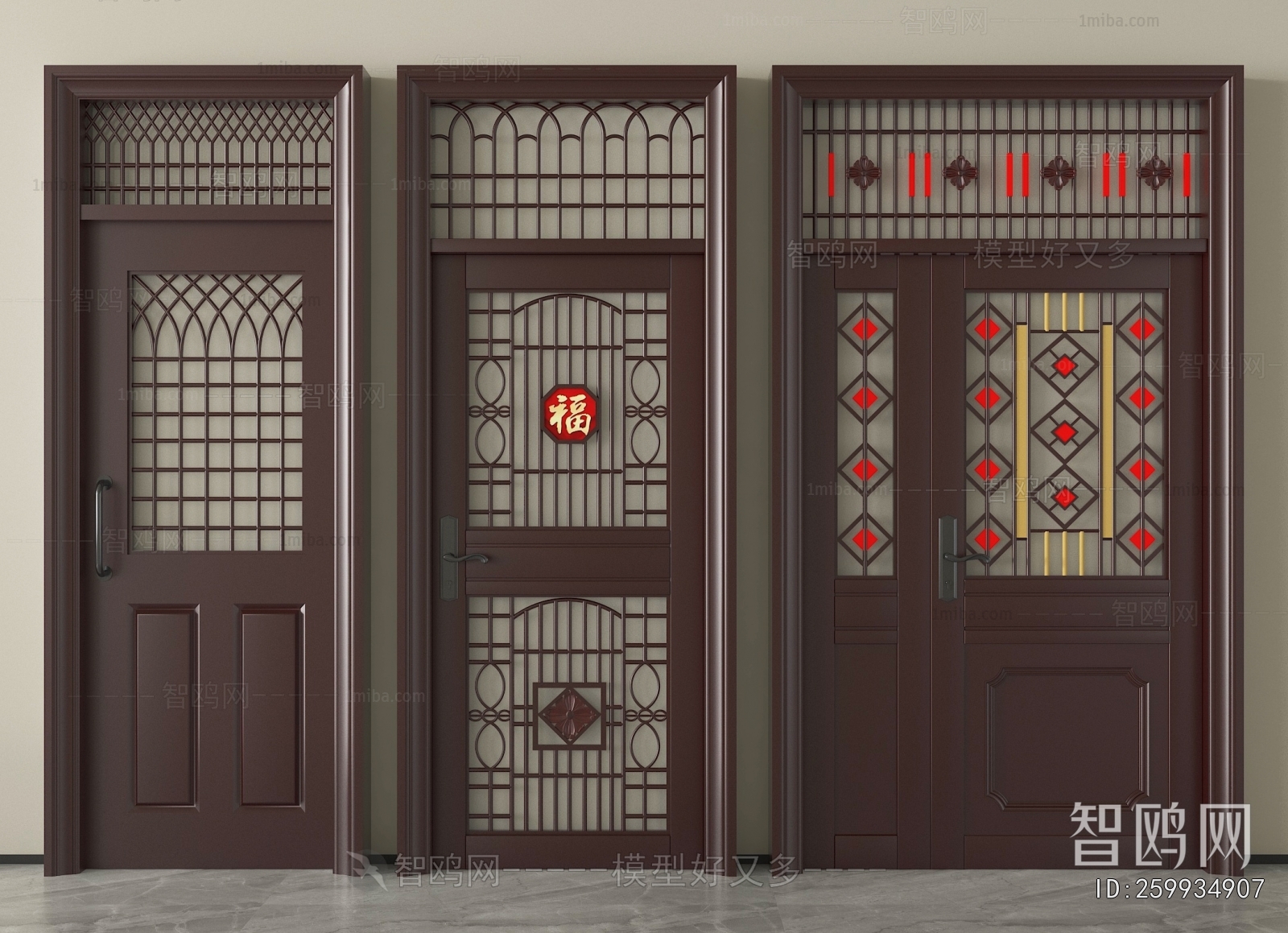New Chinese Style Entrance Door