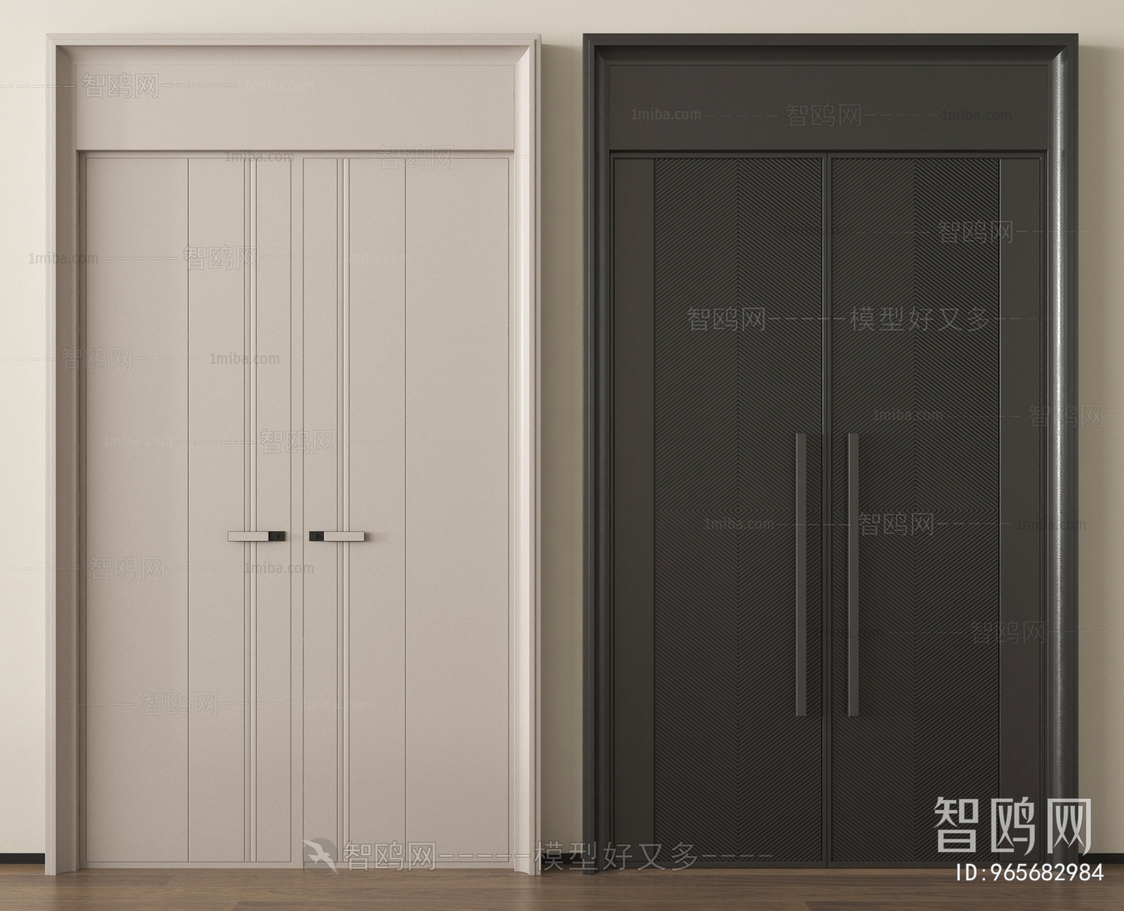 Modern Double Door