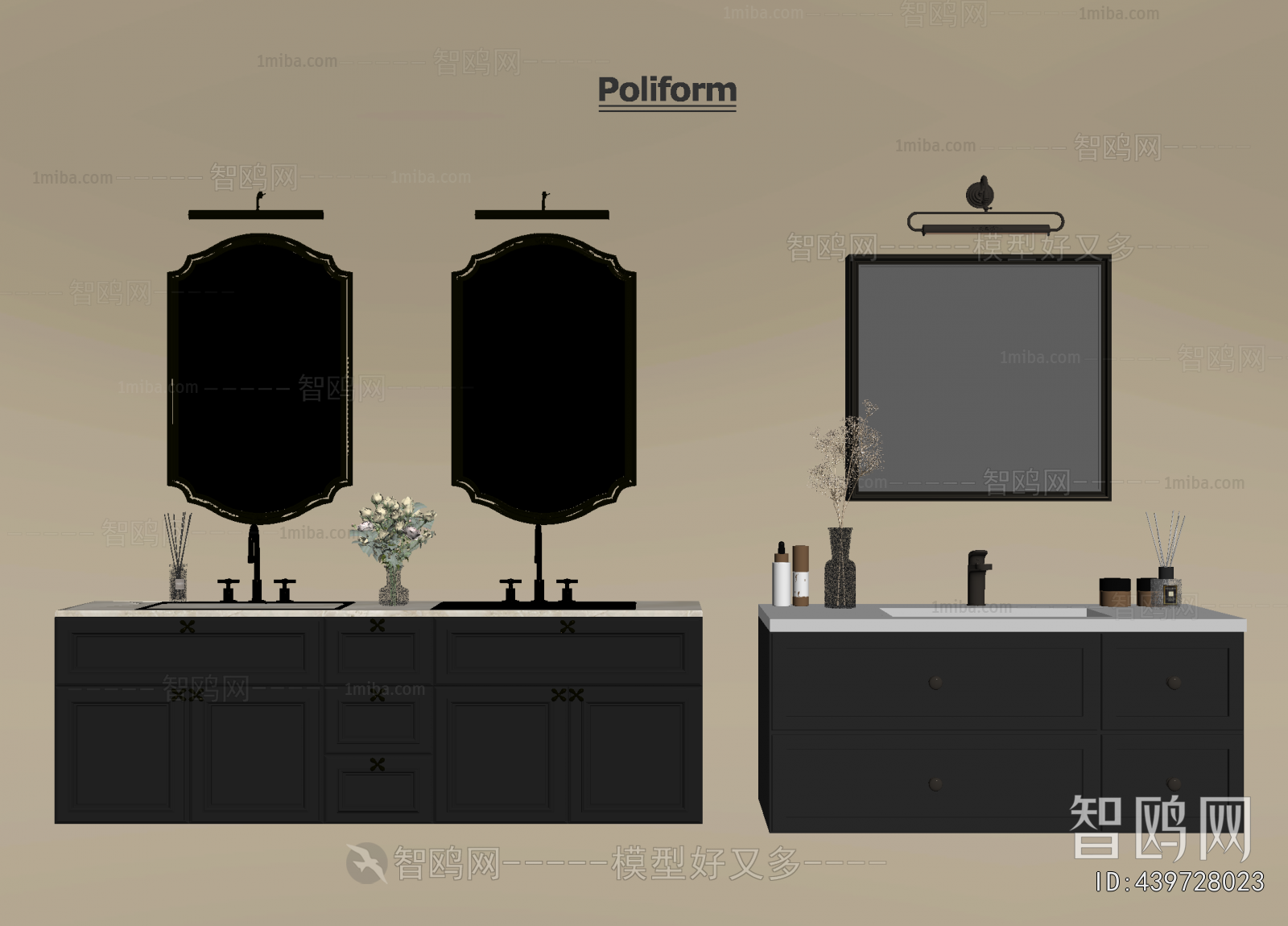 French Style Bathroom Cabinet