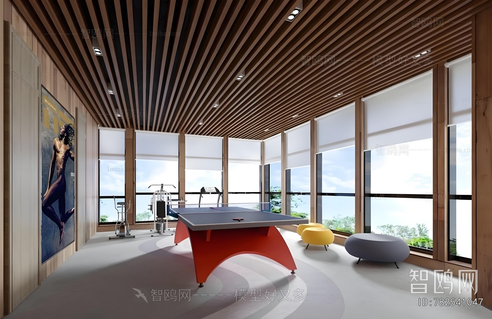 Modern Billiards Room
