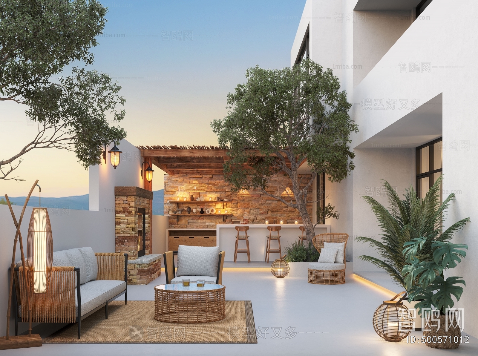 Modern Courtyard/landscape