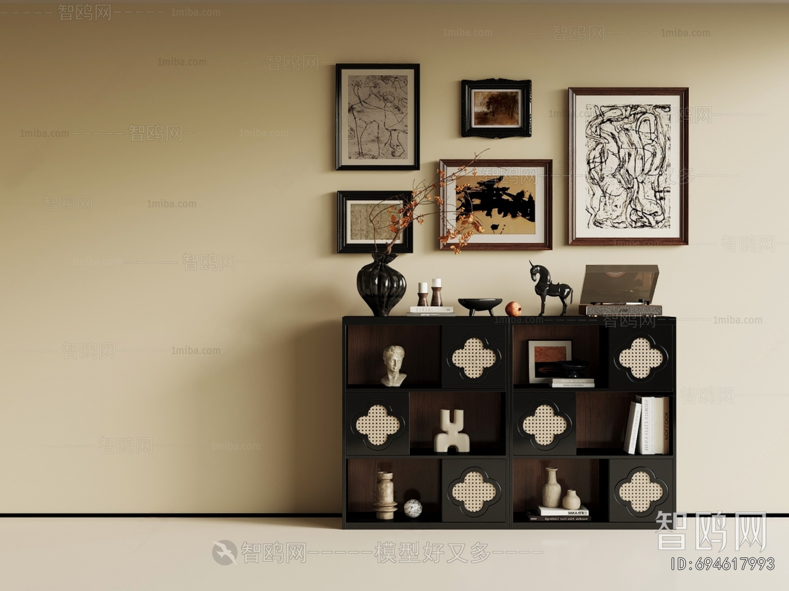 French Style Side Cabinet