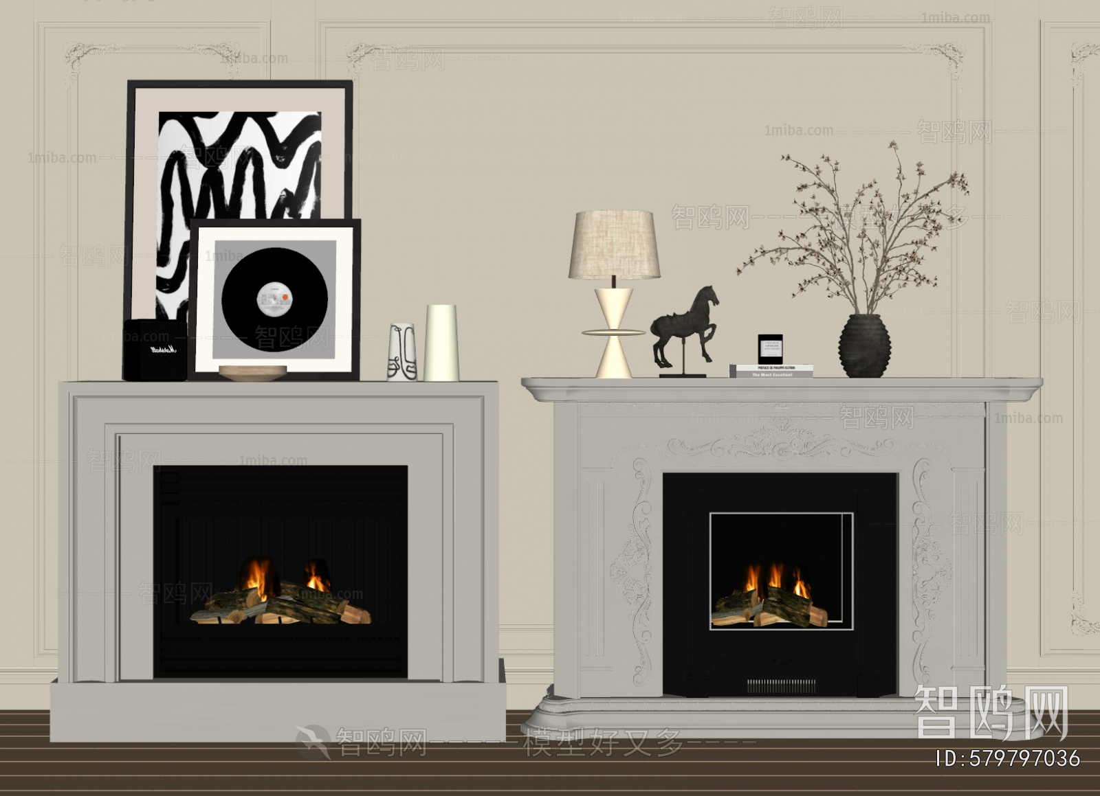 French Style Fireplace