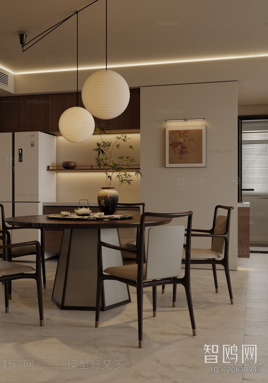 New Chinese Style Dining Room