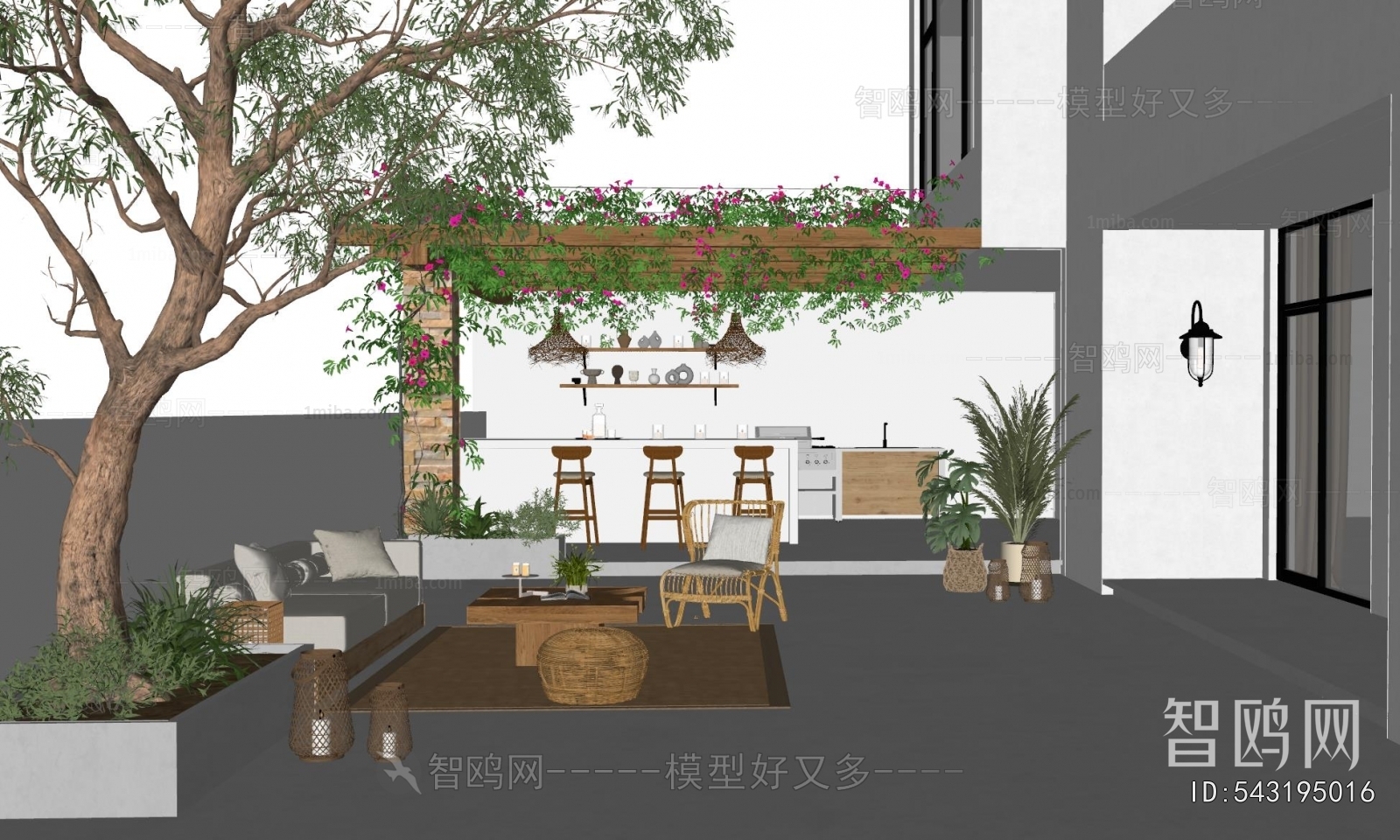 Modern Courtyard/landscape