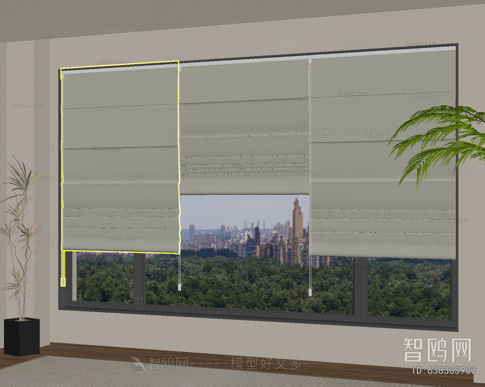 Modern Roman Curtain