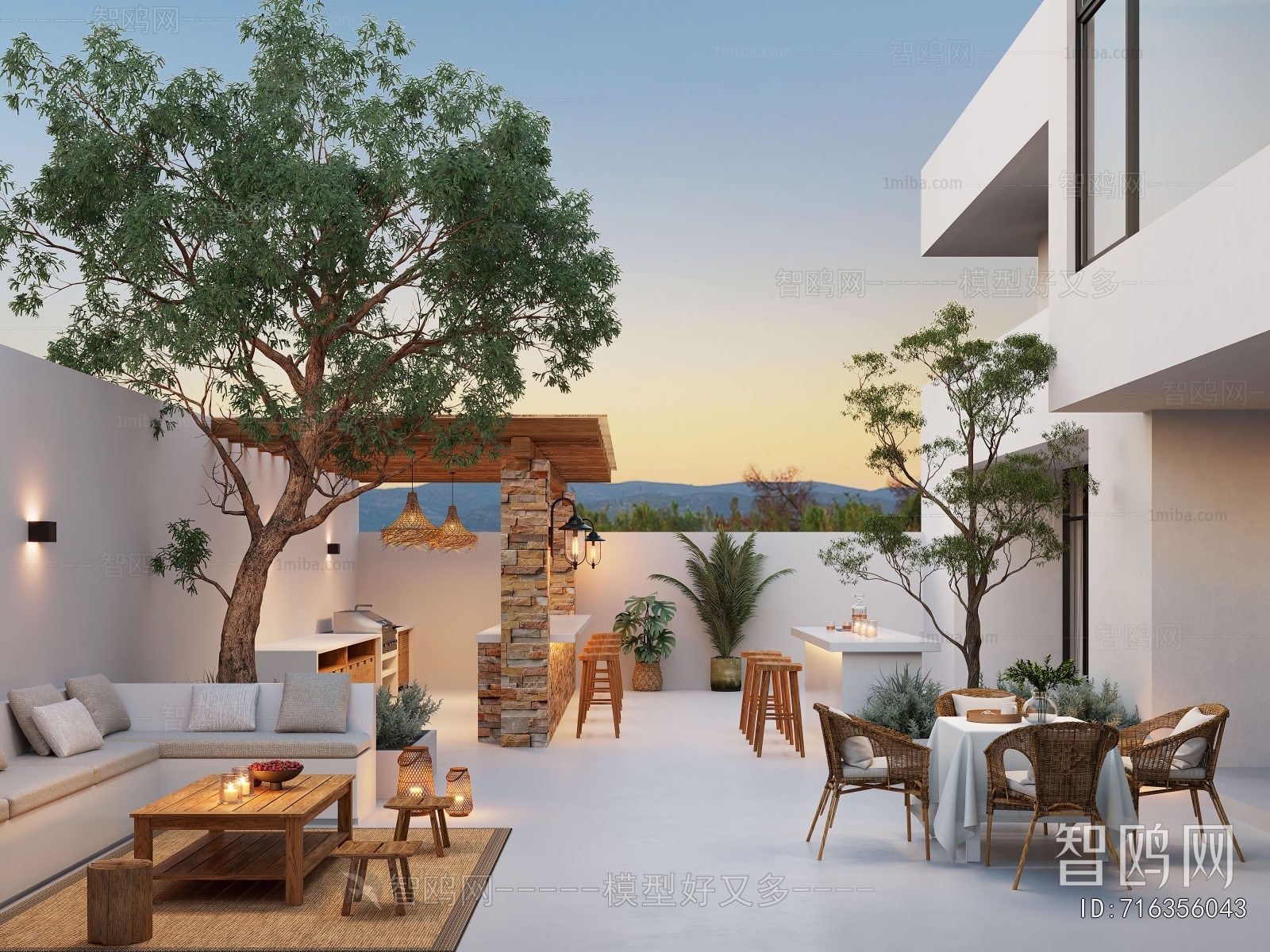 Modern Courtyard/landscape