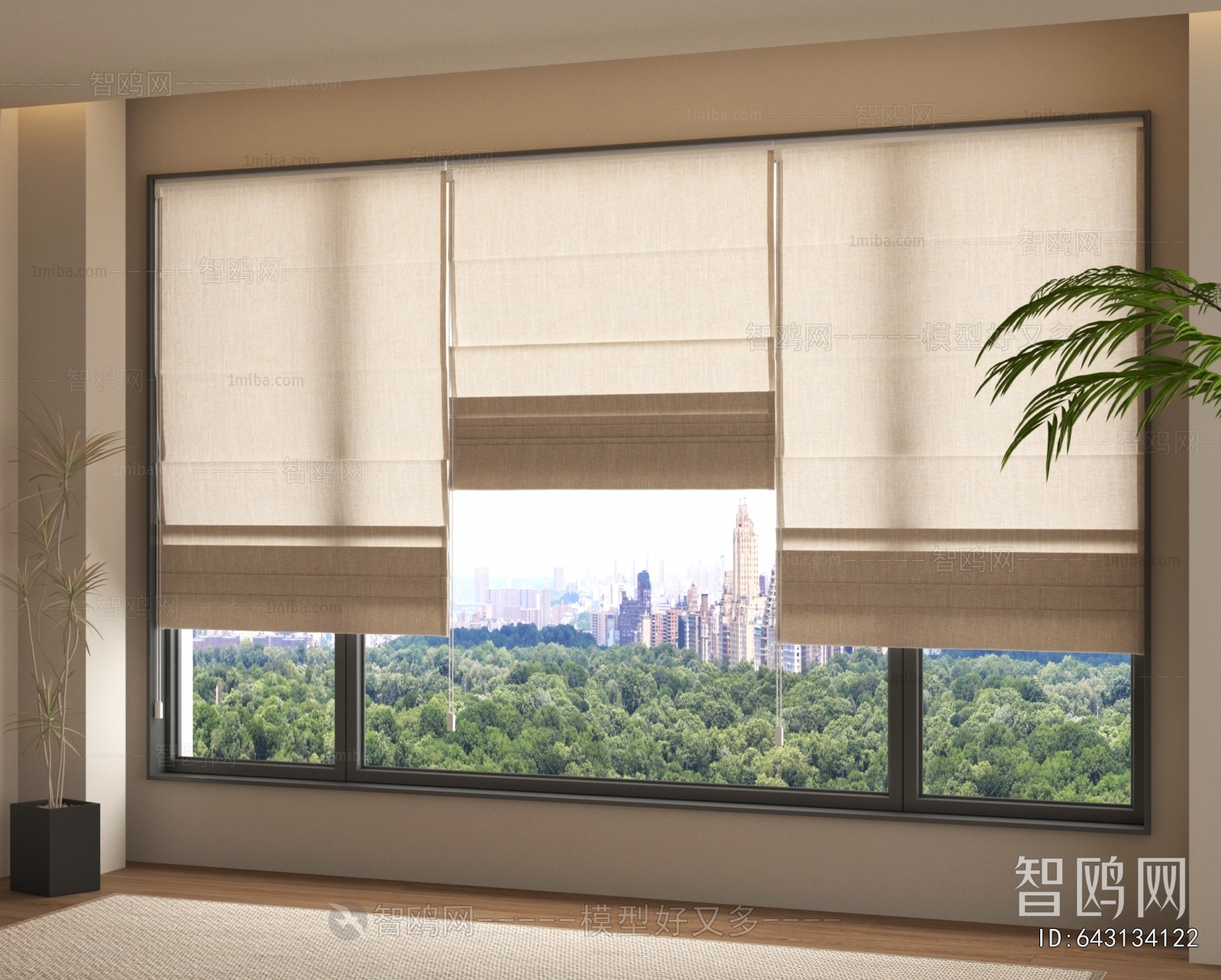 Modern Roman Curtain