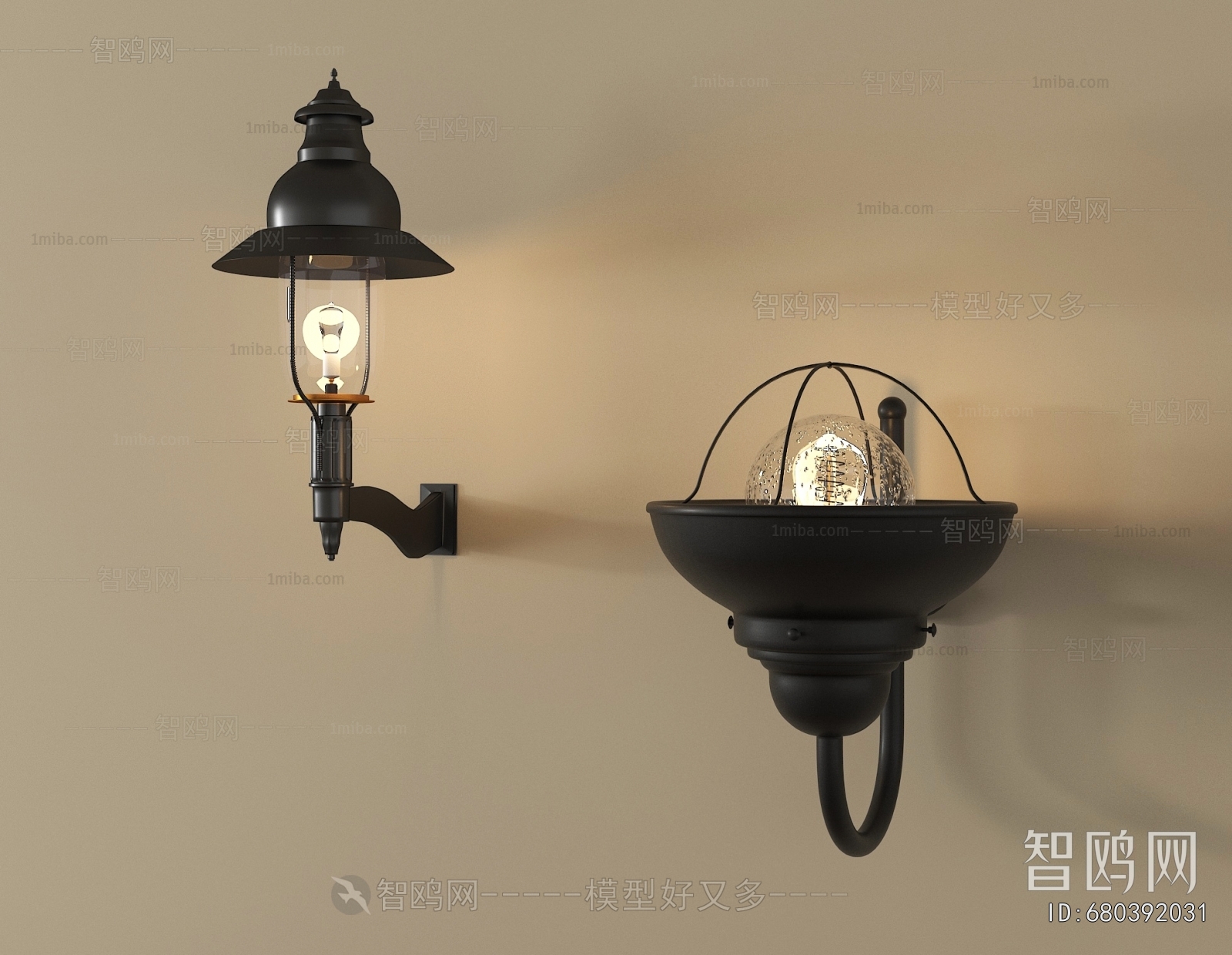 Industrial Style Wall Lamp