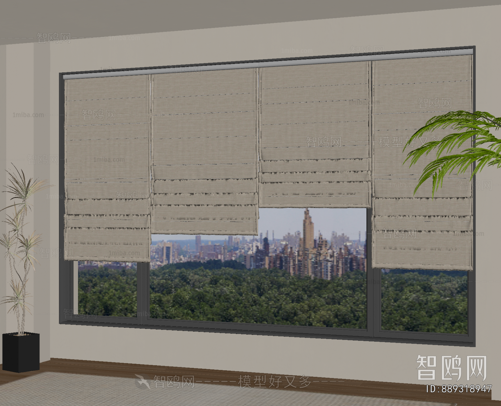 Modern Roman Curtain