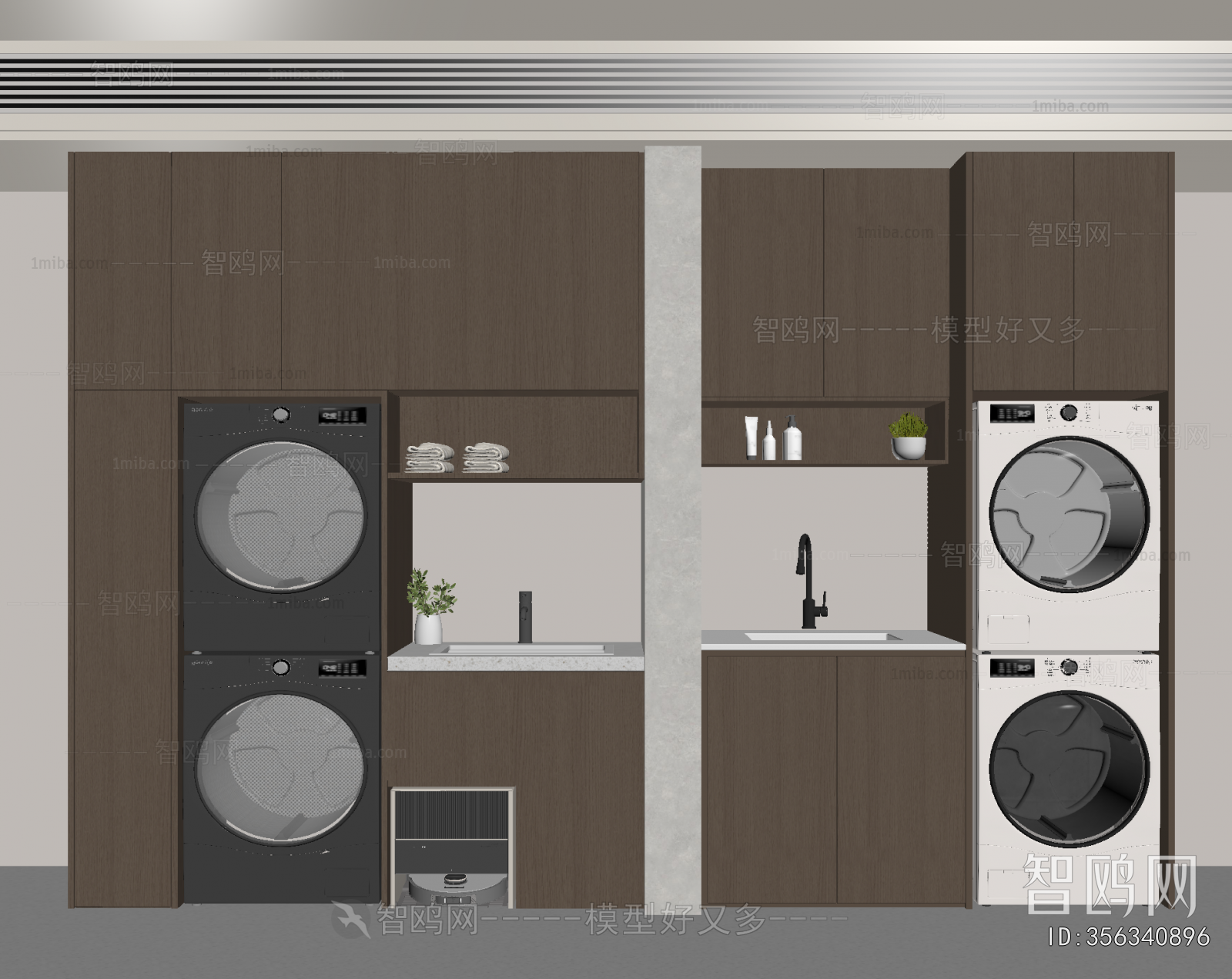 Modern Laundry Cabinet