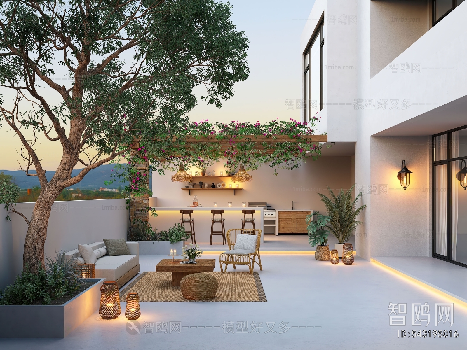 Modern Courtyard/landscape