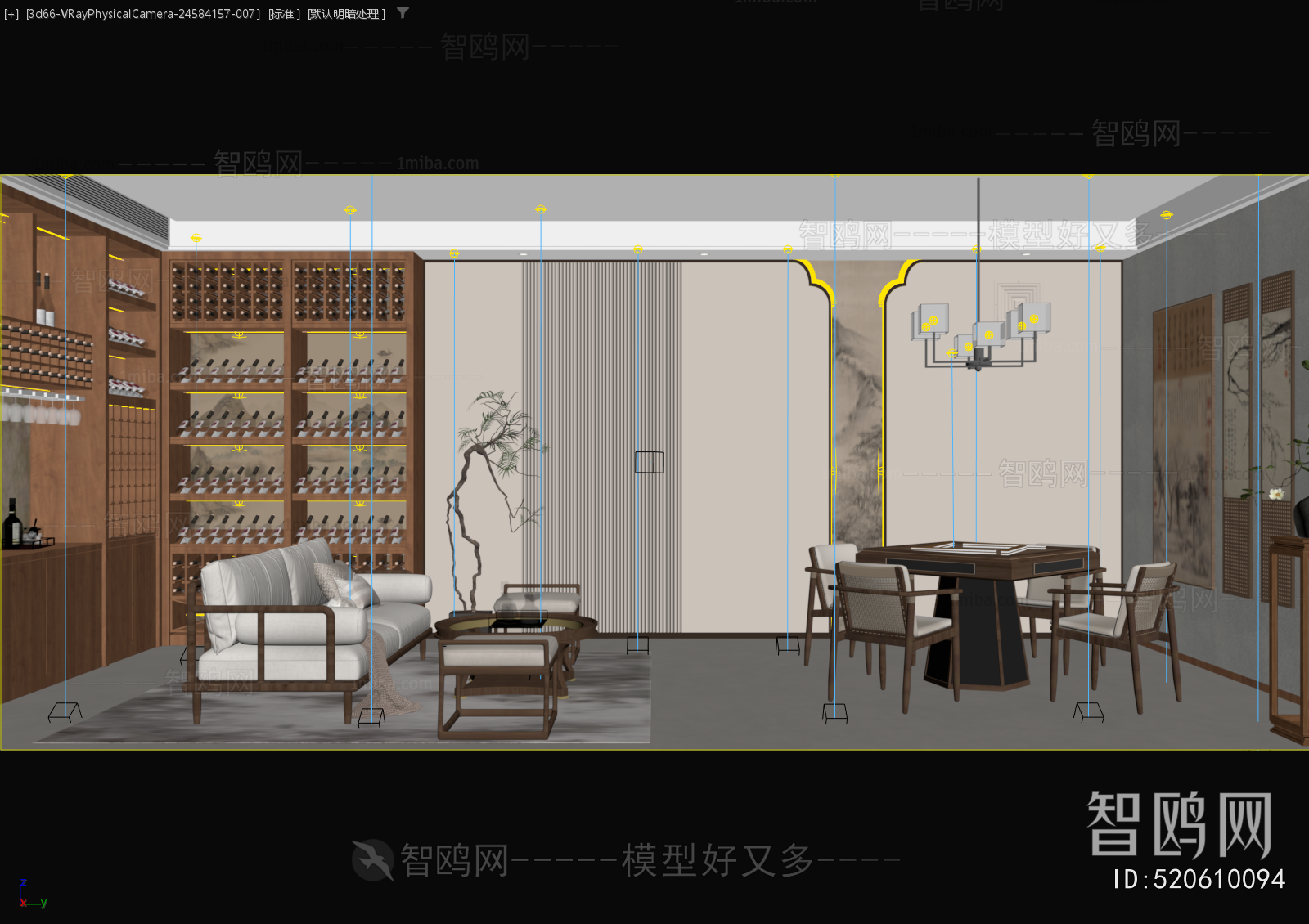 New Chinese Style Chess And Card Room