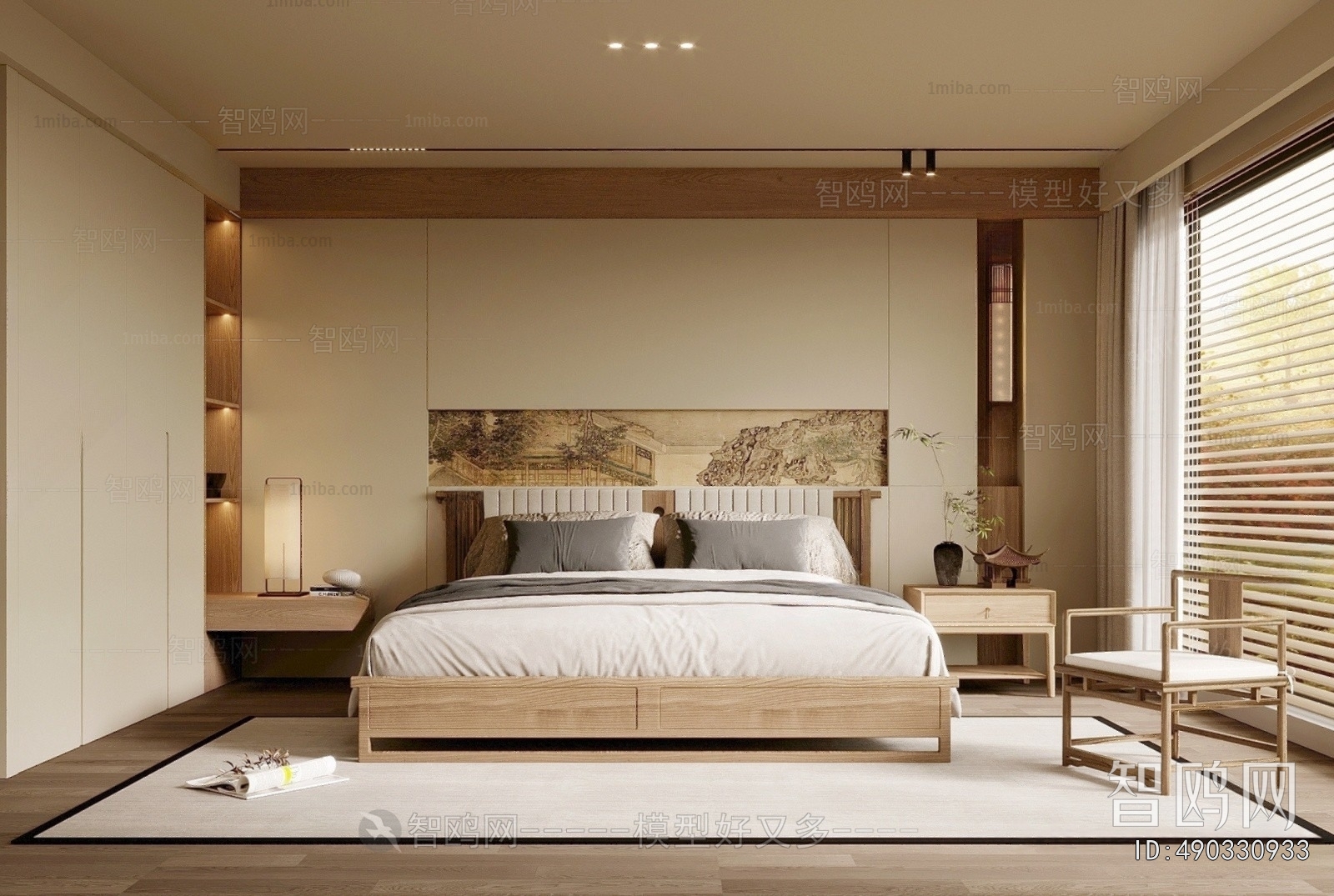 New Chinese Style Bedroom