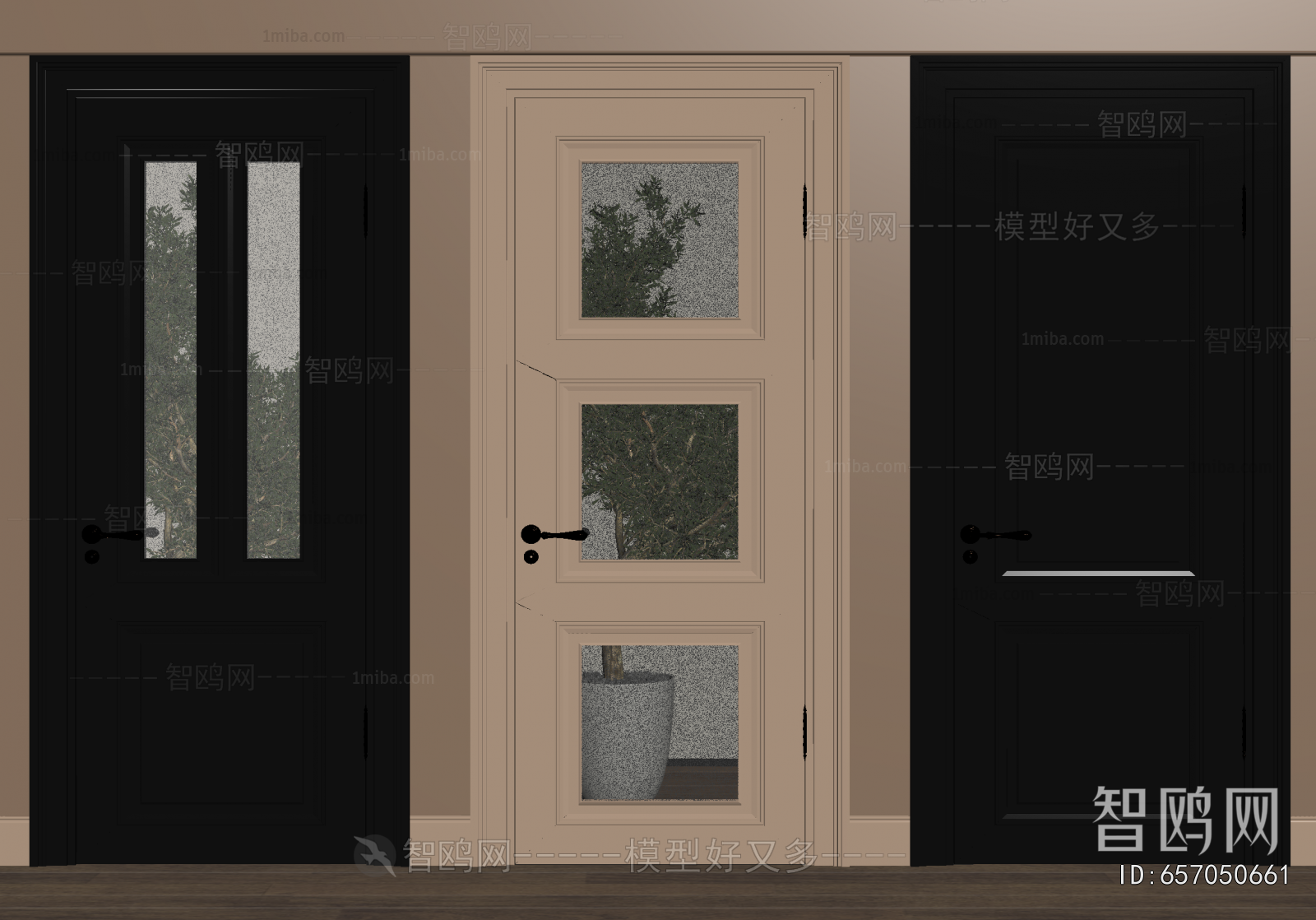 French Style Single Door