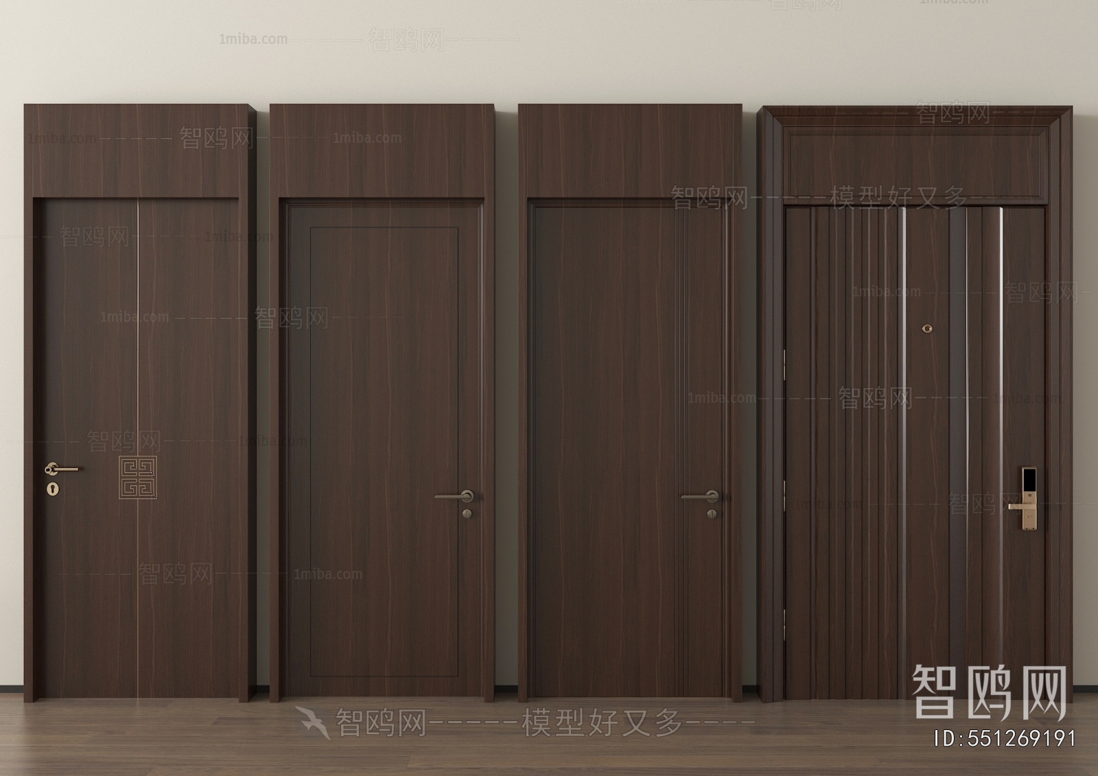 New Chinese Style Single Door