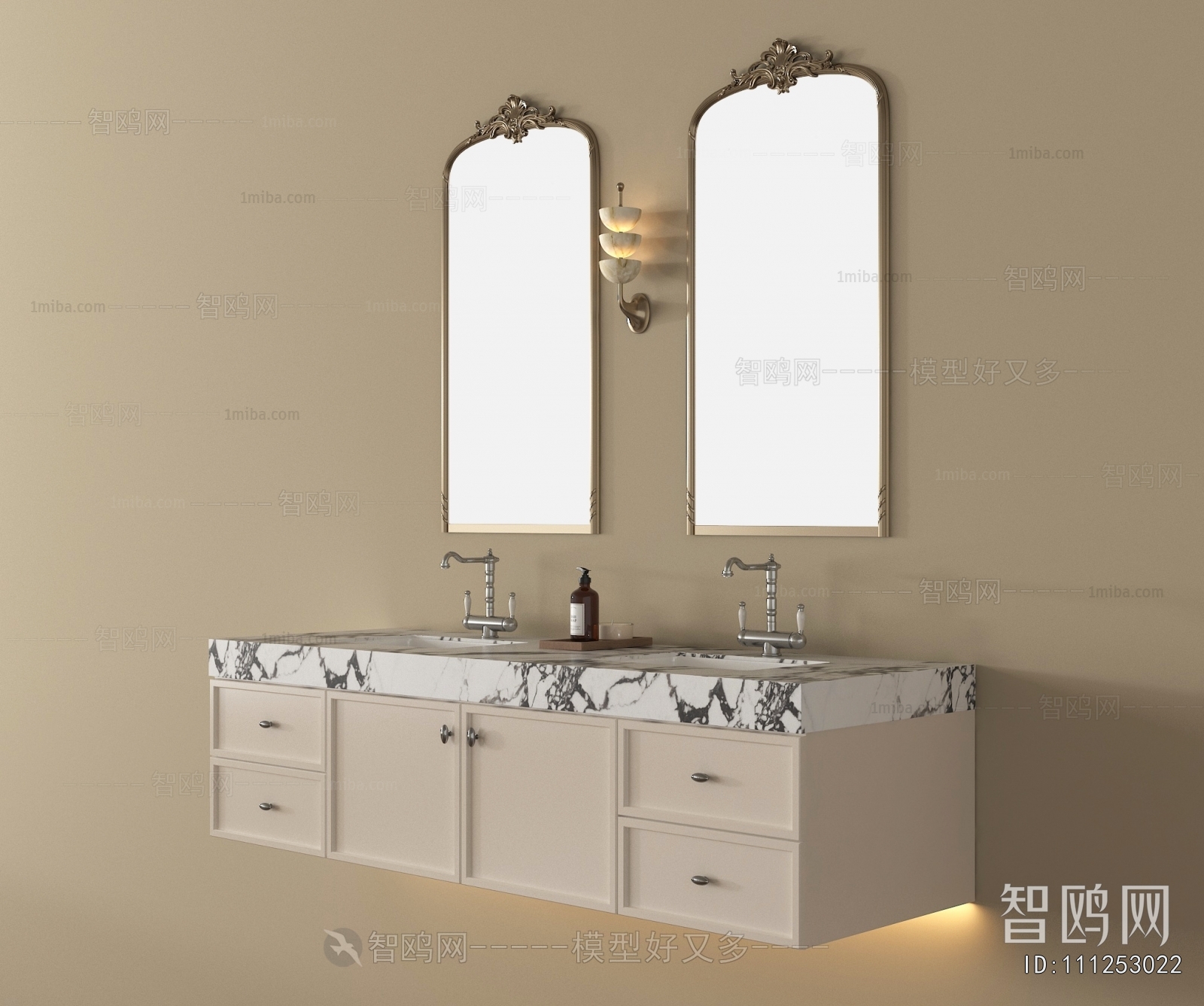French Style Bathroom Cabinet