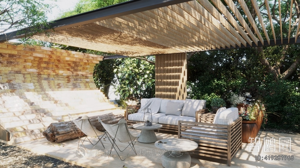 Wabi-sabi Style Courtyard/landscape