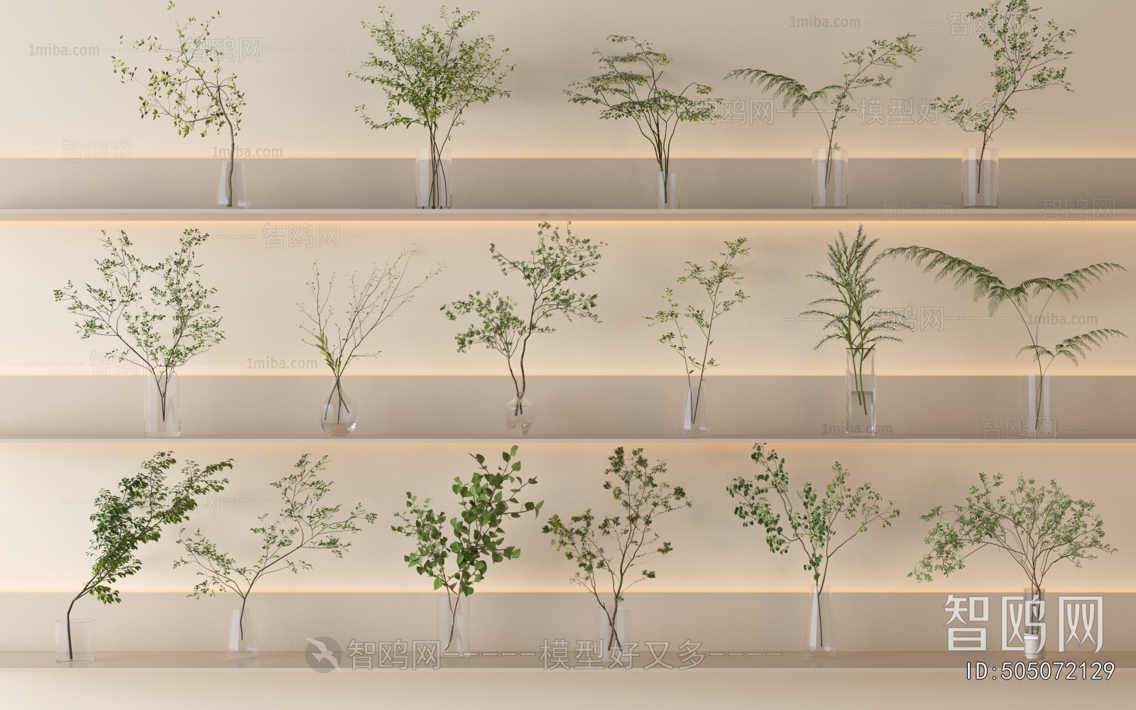 Modern Aquatic Green Plant