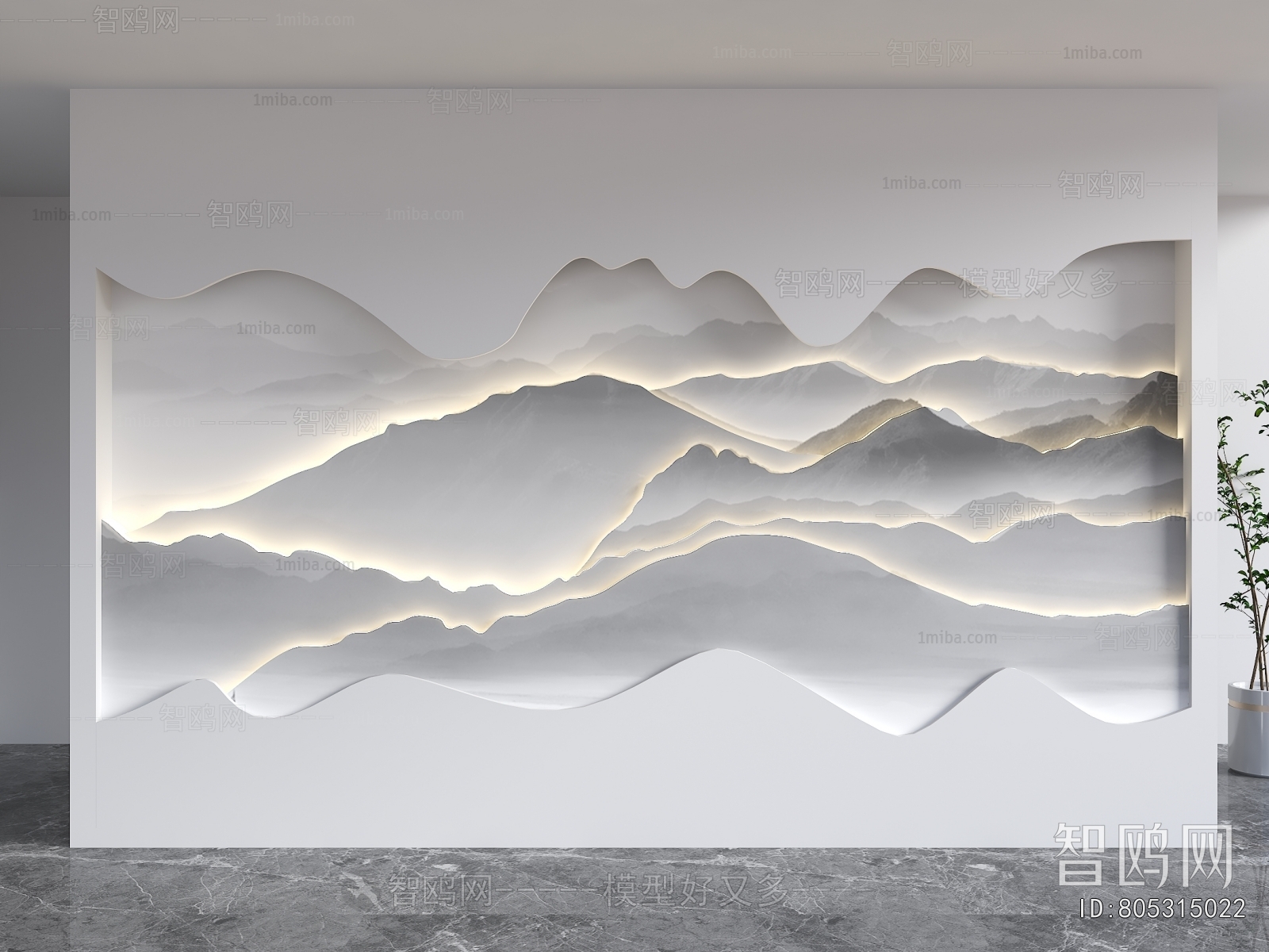 New Chinese Style TV Wall