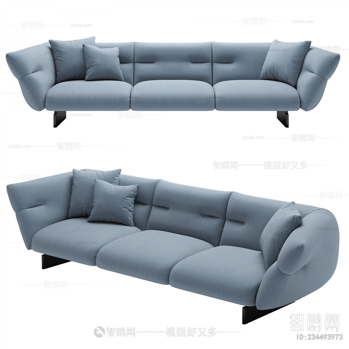 Modern Three-seat Sofa