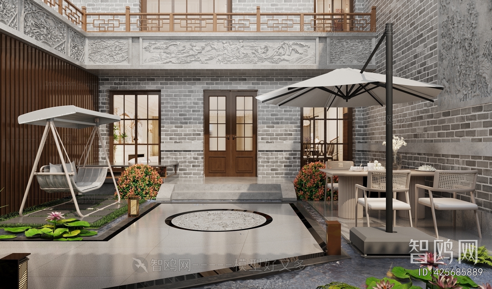 Chinese Style Courtyard/landscape