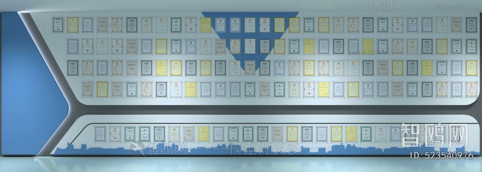 Modern Flag/badge/trophy/certificate