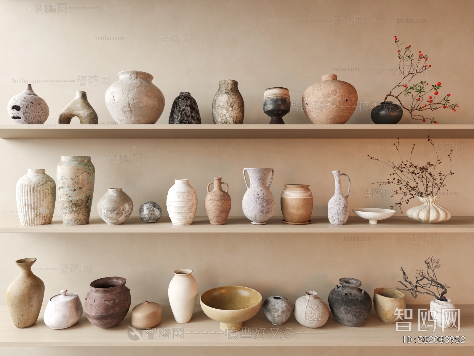 Wabi-sabi Style Clay Pot