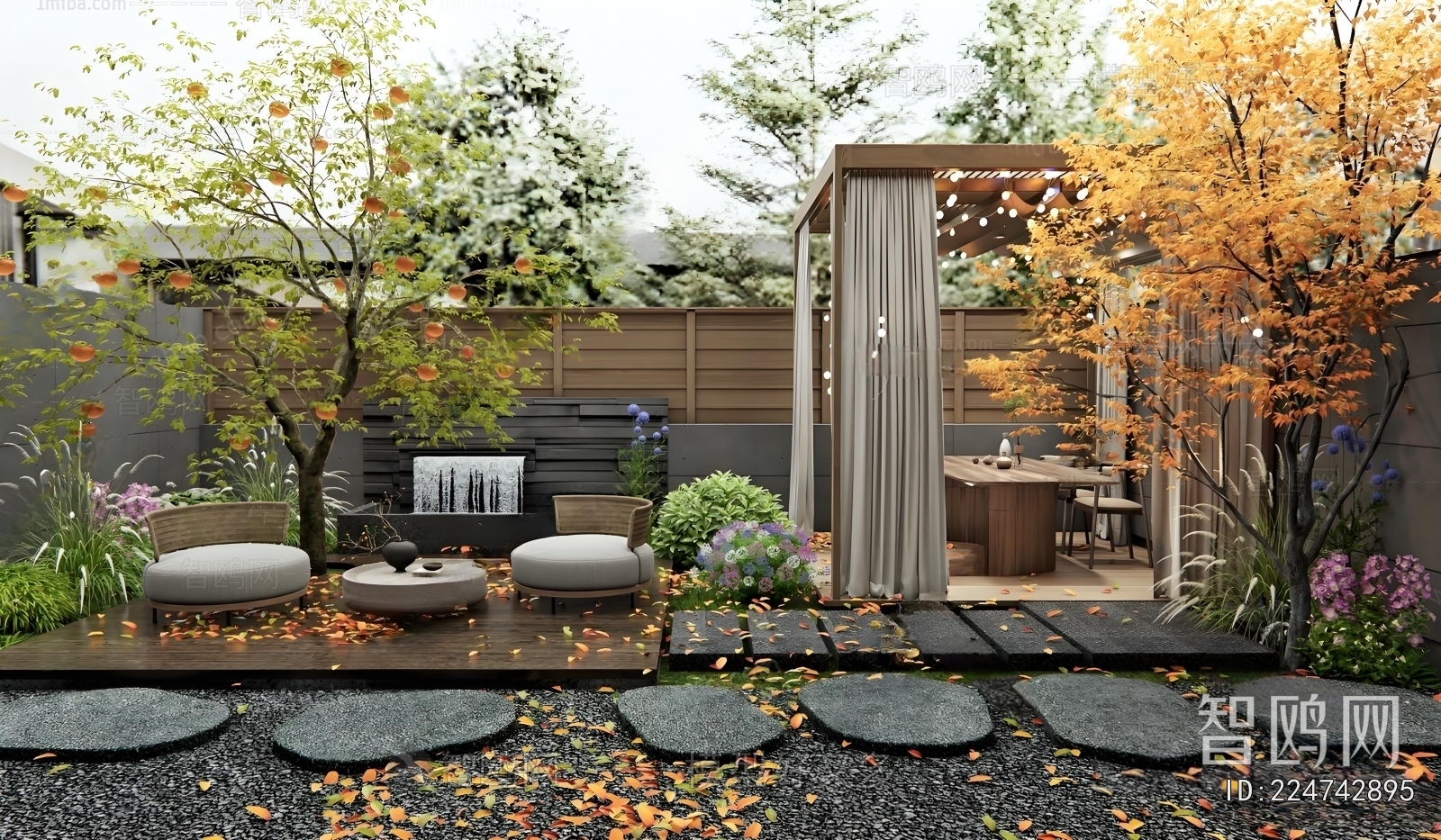 New Chinese Style Courtyard/landscape