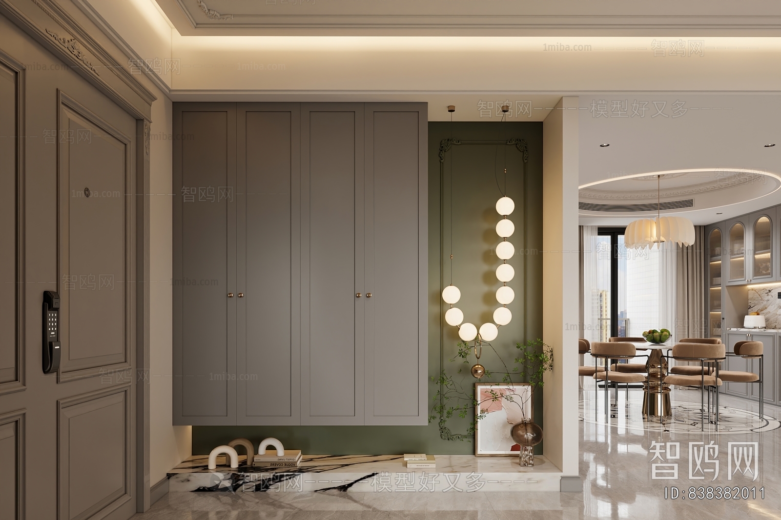 French Style Hallway