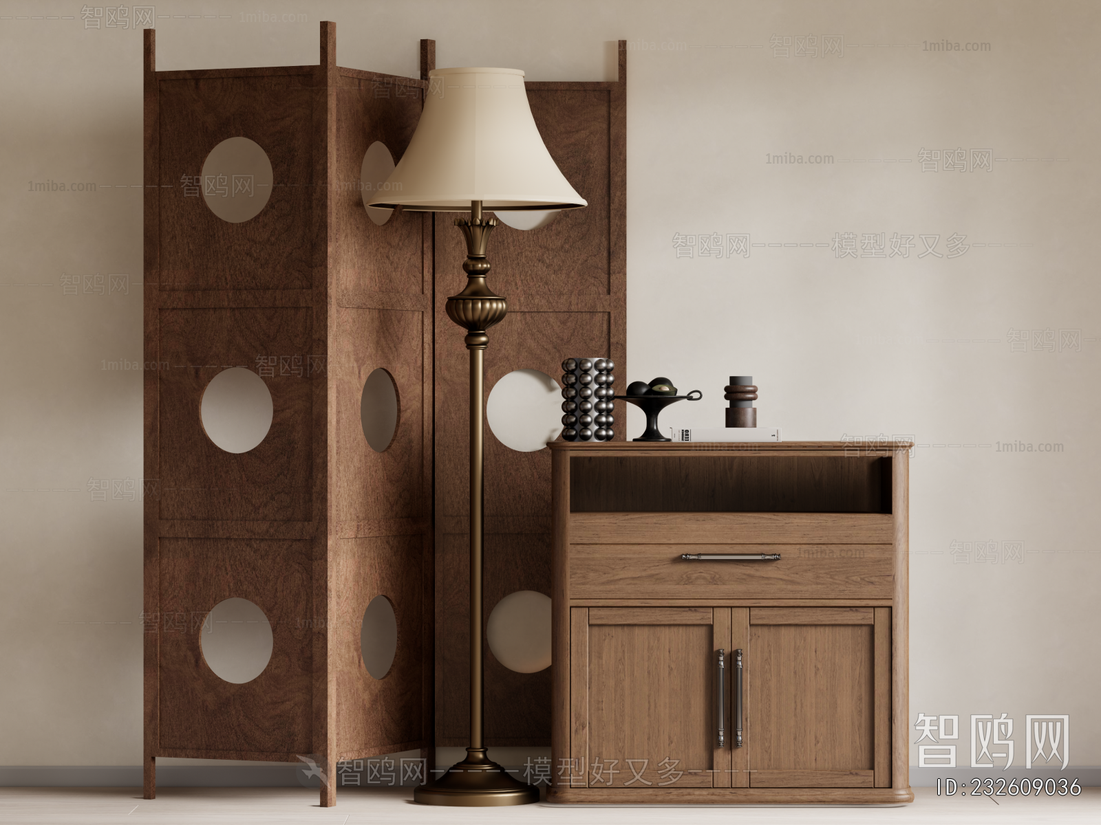 French Style Side Cabinet