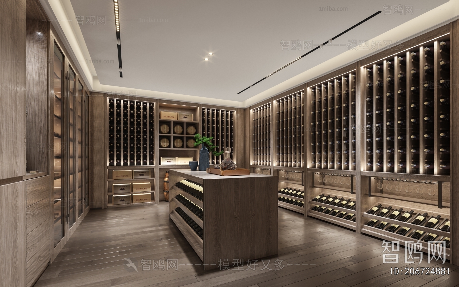 Modern Wine Cellar/Wine Tasting Room