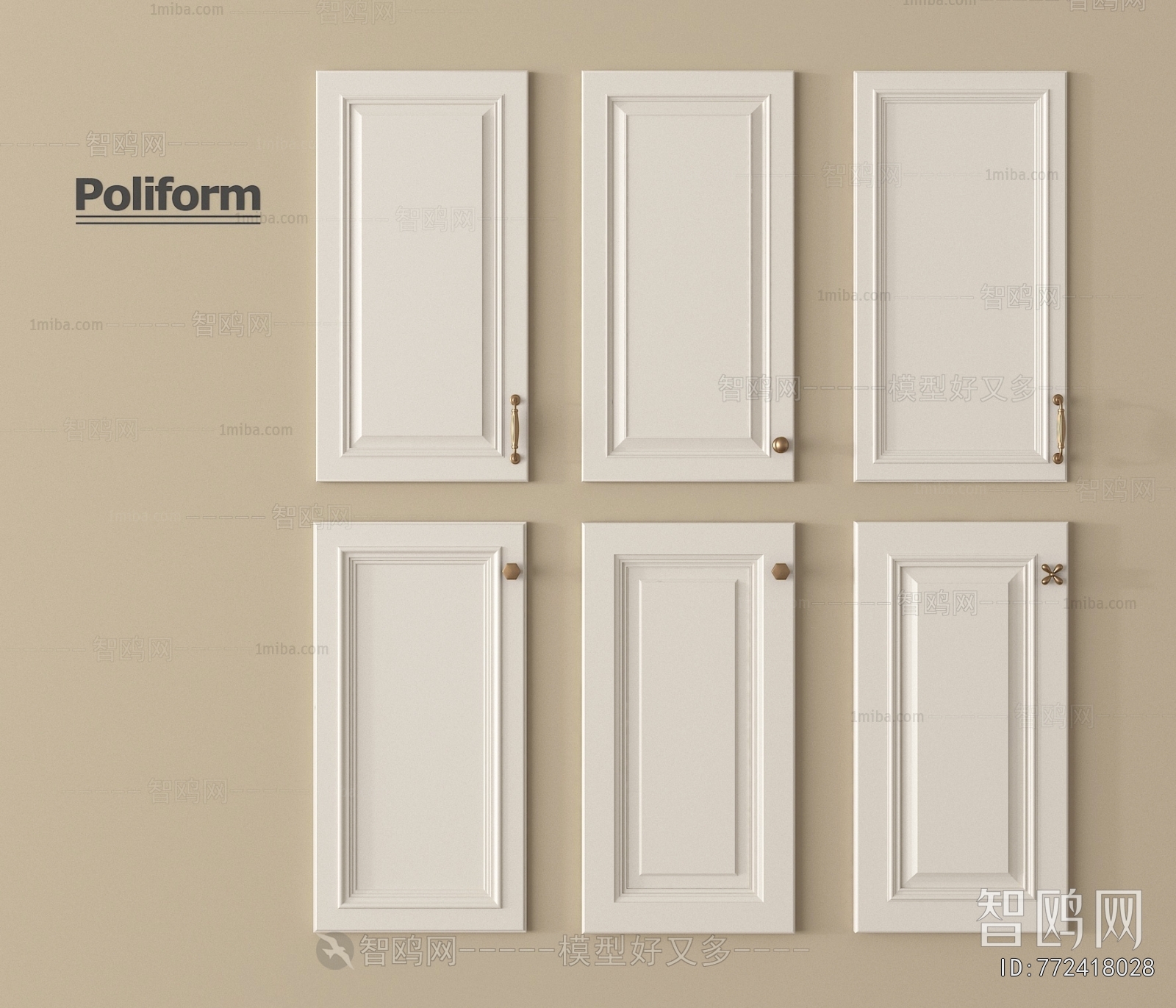 Simple European Style Door Panel